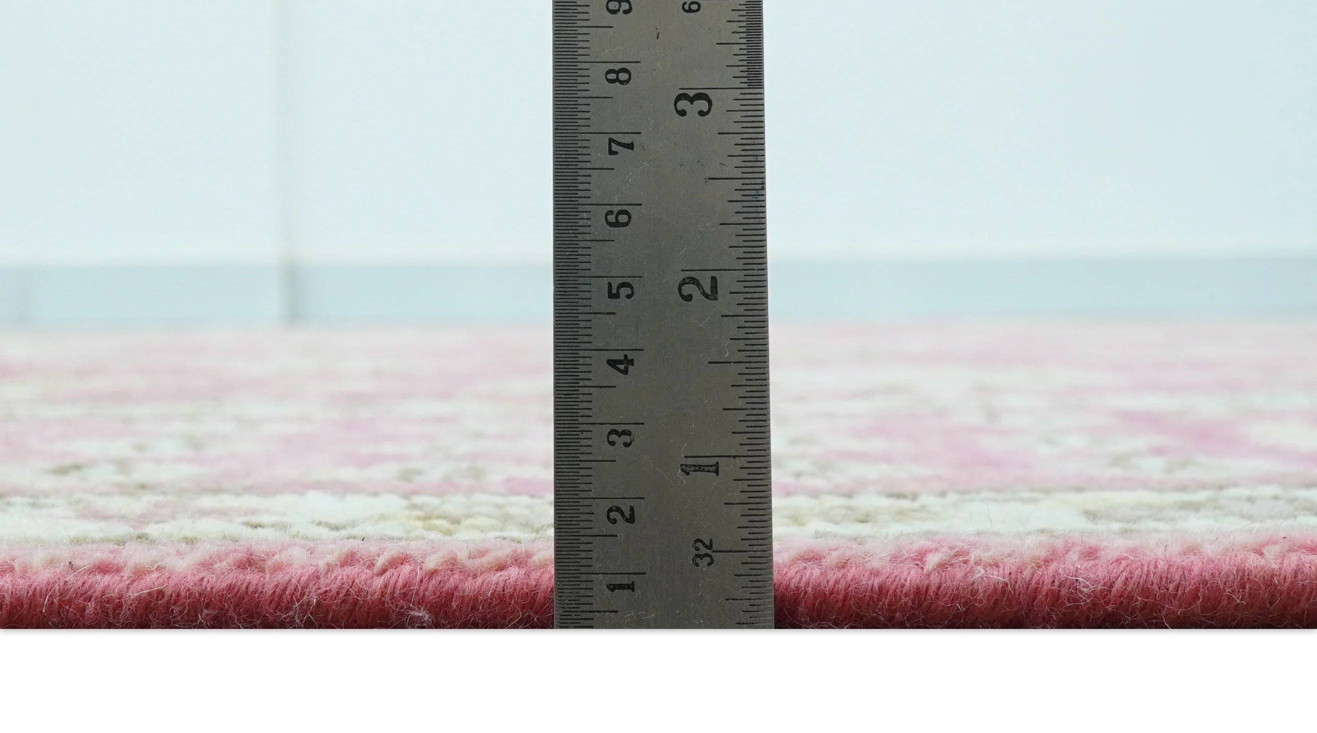 Custom Made Pink and Beige Oushak Hand Knotted Wool Rug - Image 7