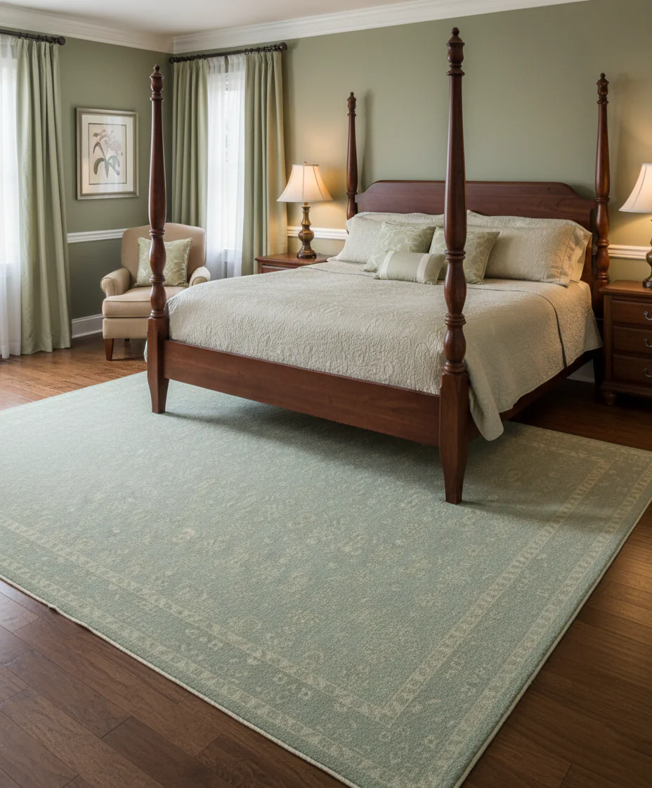 Custom Made Silver Traditional Silver Hand Knotted Wool Rug - Image 2