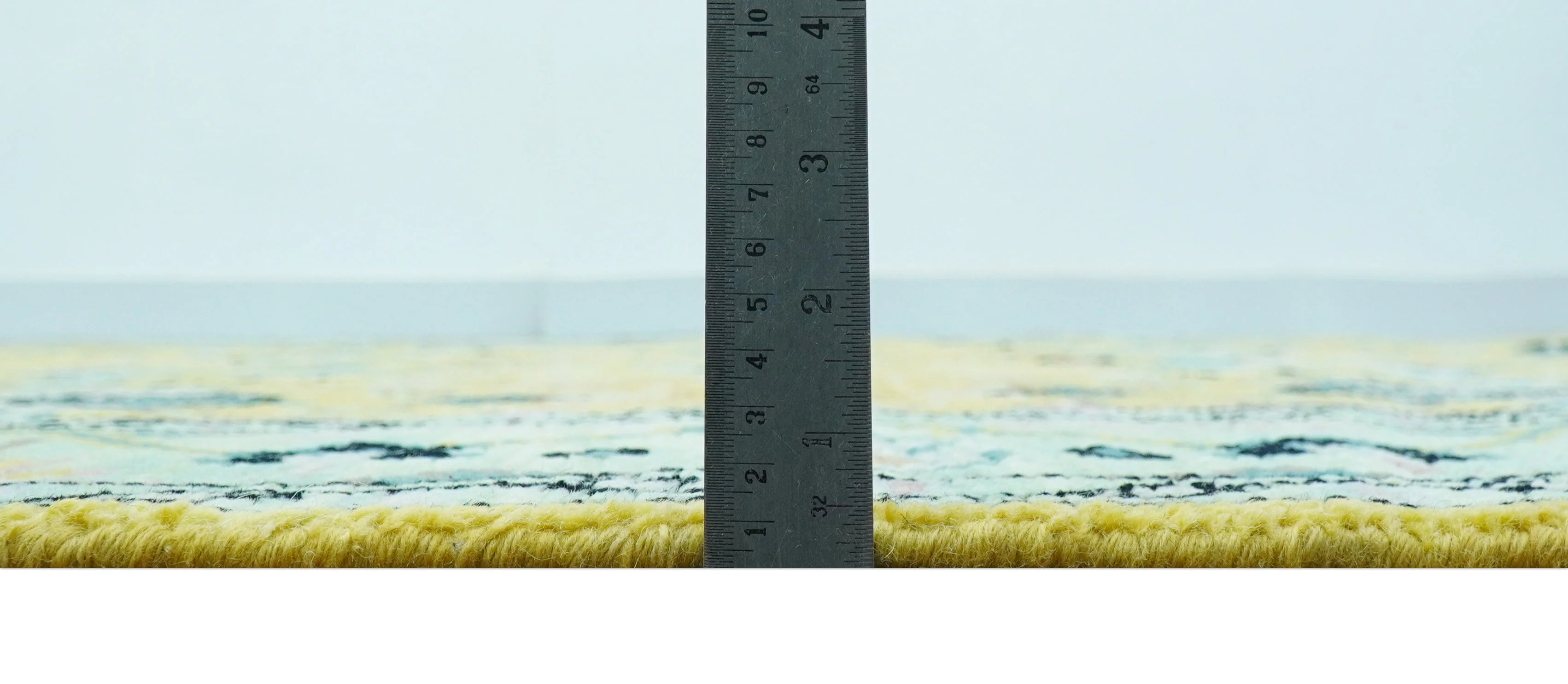 Custom Made Traditional Oushak Design mustard Hand Knotted Wool Area Rug - Image 9