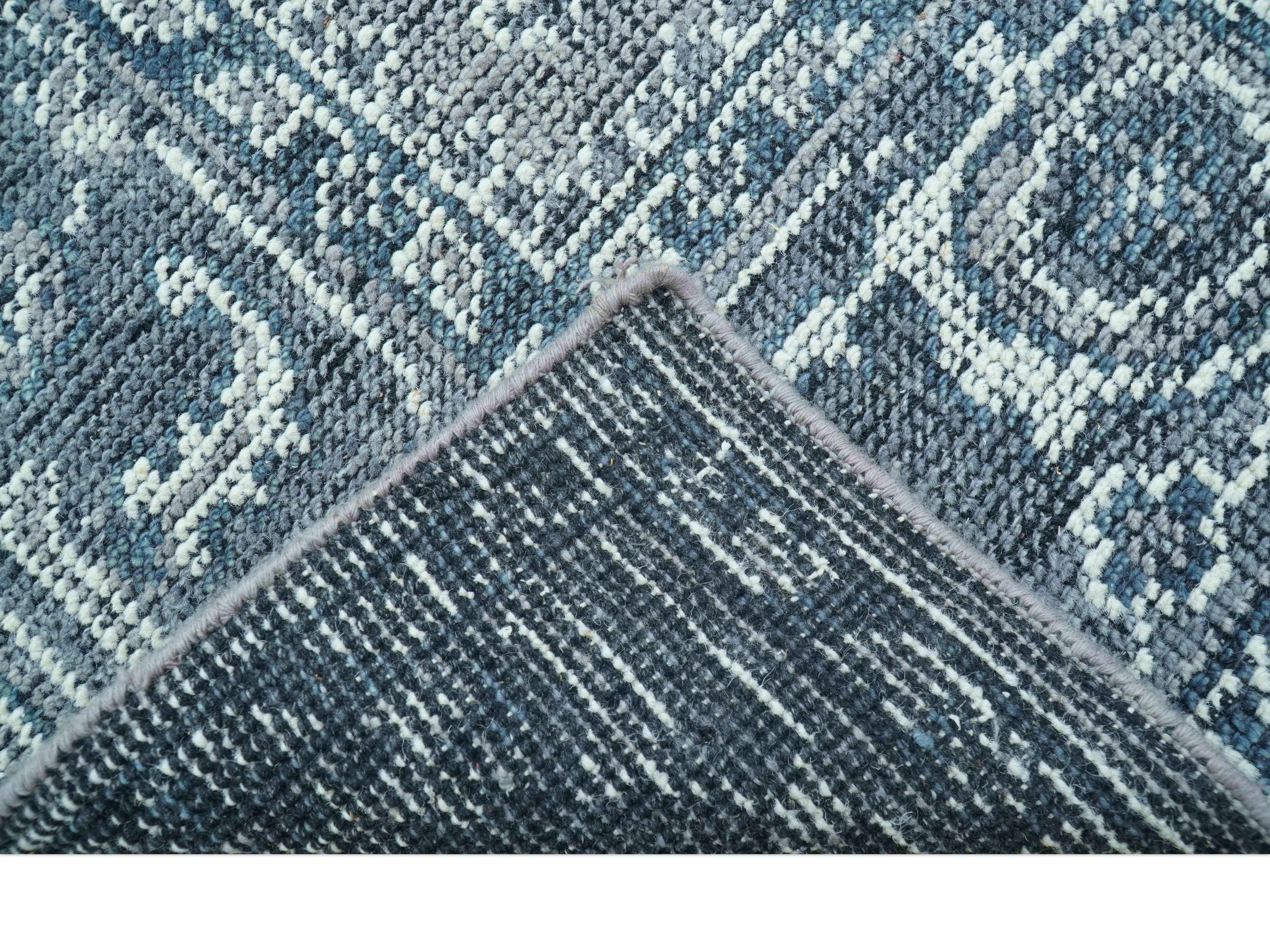 Custom Made Traditional Turkish Design Gray Hand Knotted Wool Area Rug - Image 7