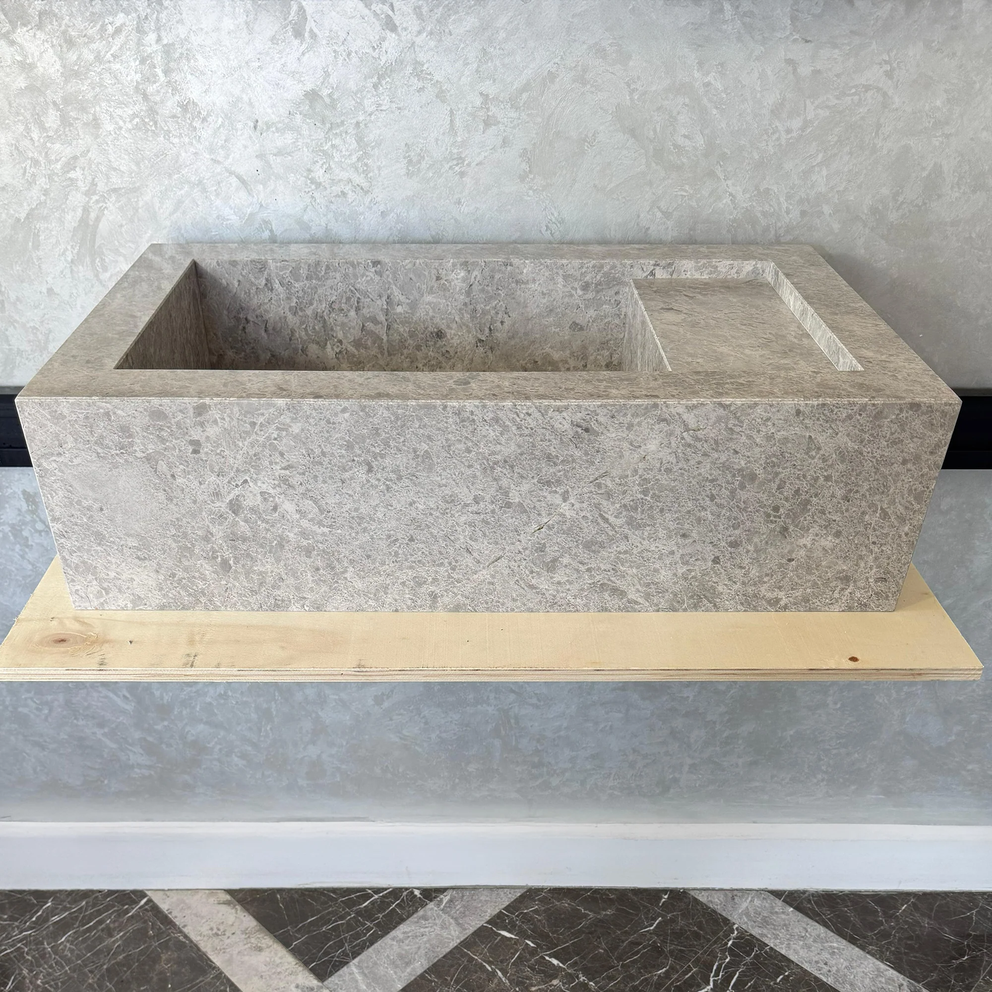 Custom Marble Sink, Handmade Custom Tundra Grey Marble Sink, Marble Vanity Top Sink, Sink For Bathroom, Marble Vessel Sink,Marble Countertop (NS-066) - Image 11