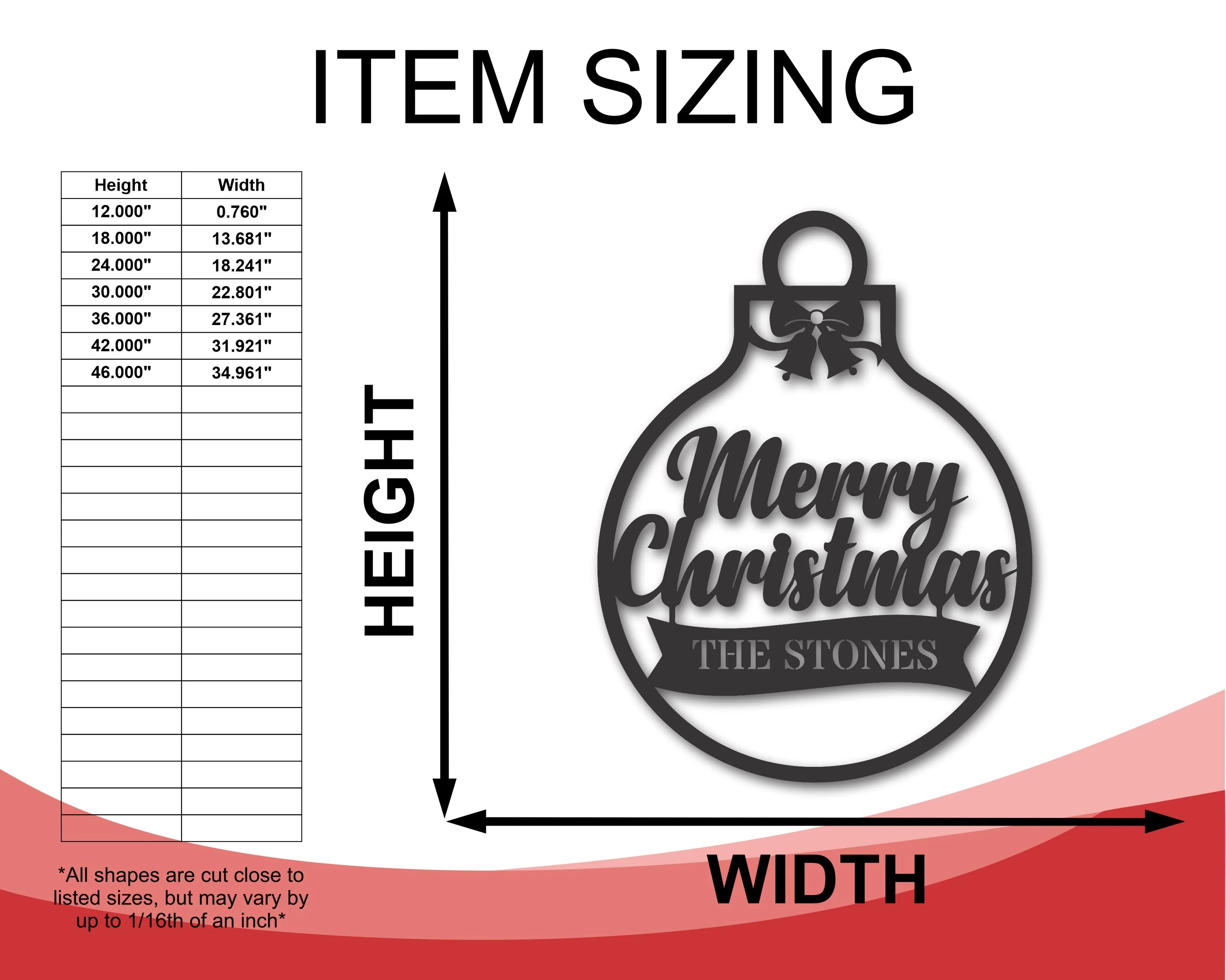 Custom Metal Christmas Bulb Signs | Metal Christmas Wall Decor | Christmas Plaque | 15 Color Options - Image 3