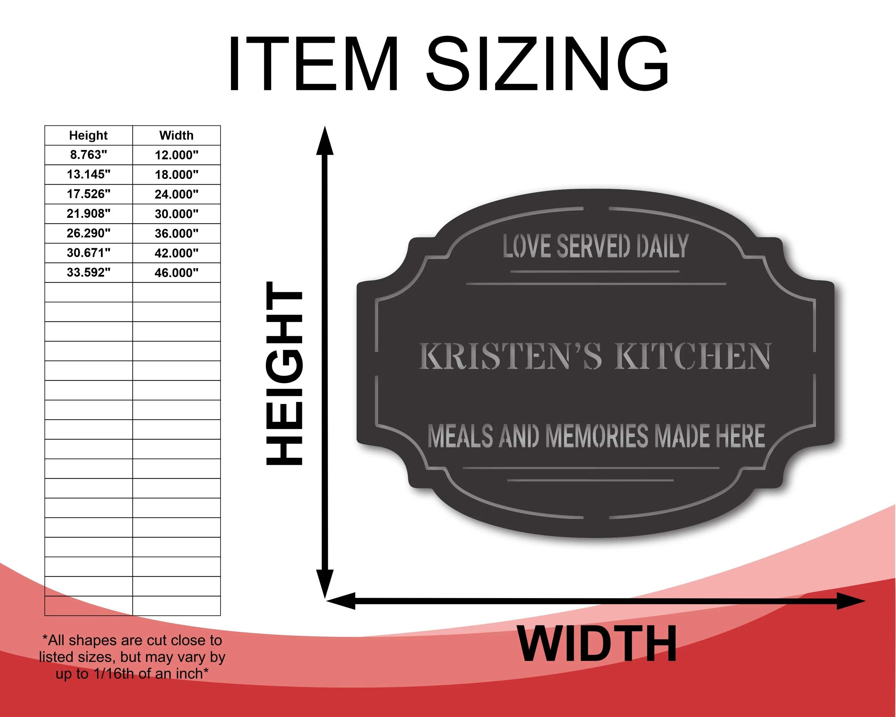 Custom Metal Farmhouse Kitchen Sign | Metal Kitchen Sign | Rustic Metal Kitchen Sign | 15 Color Options - Image 2