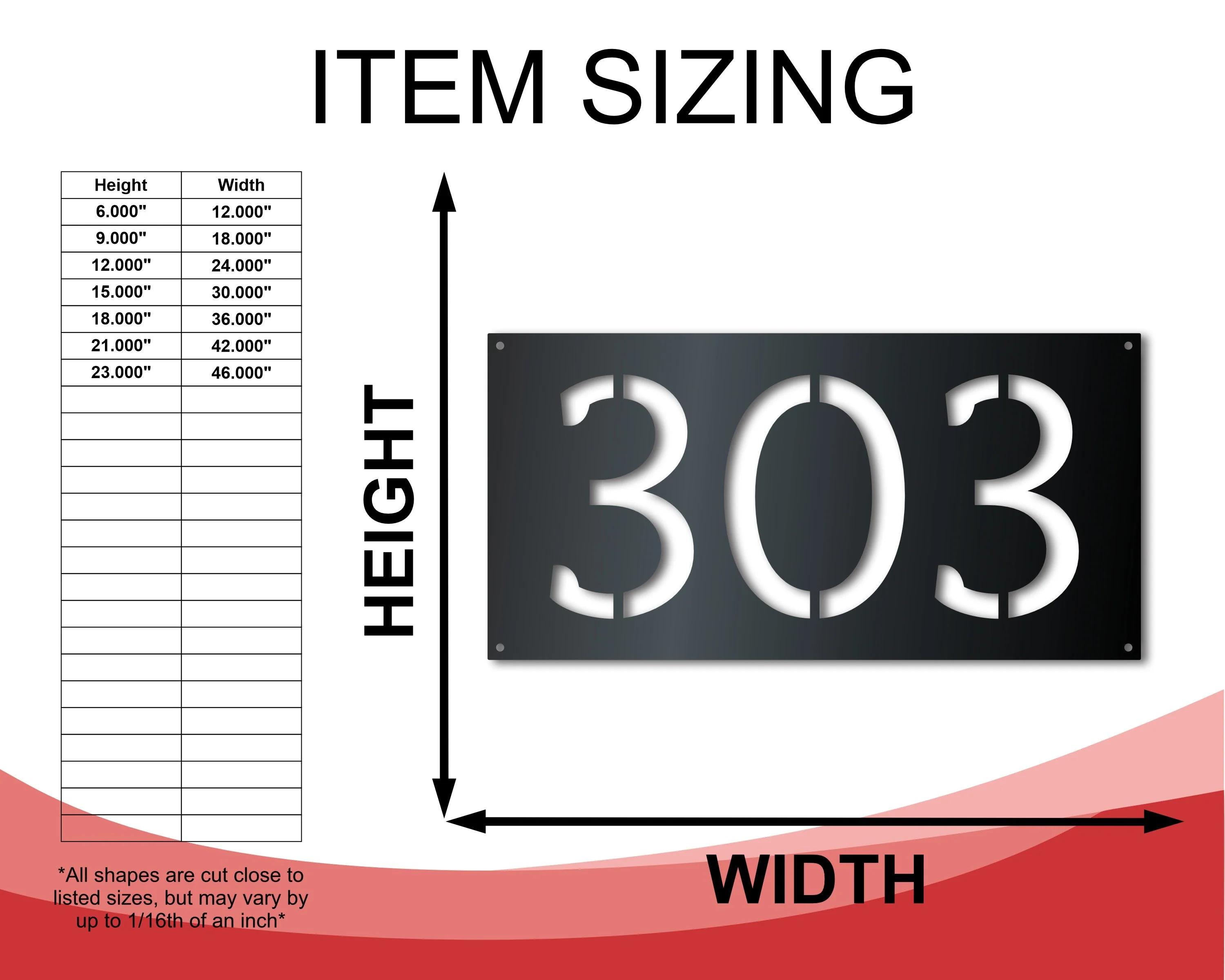 Custom Metal House Number Stencil Wall Art - Custom House Numbers Vertical Horizontal - 14 Color Options - Image 2