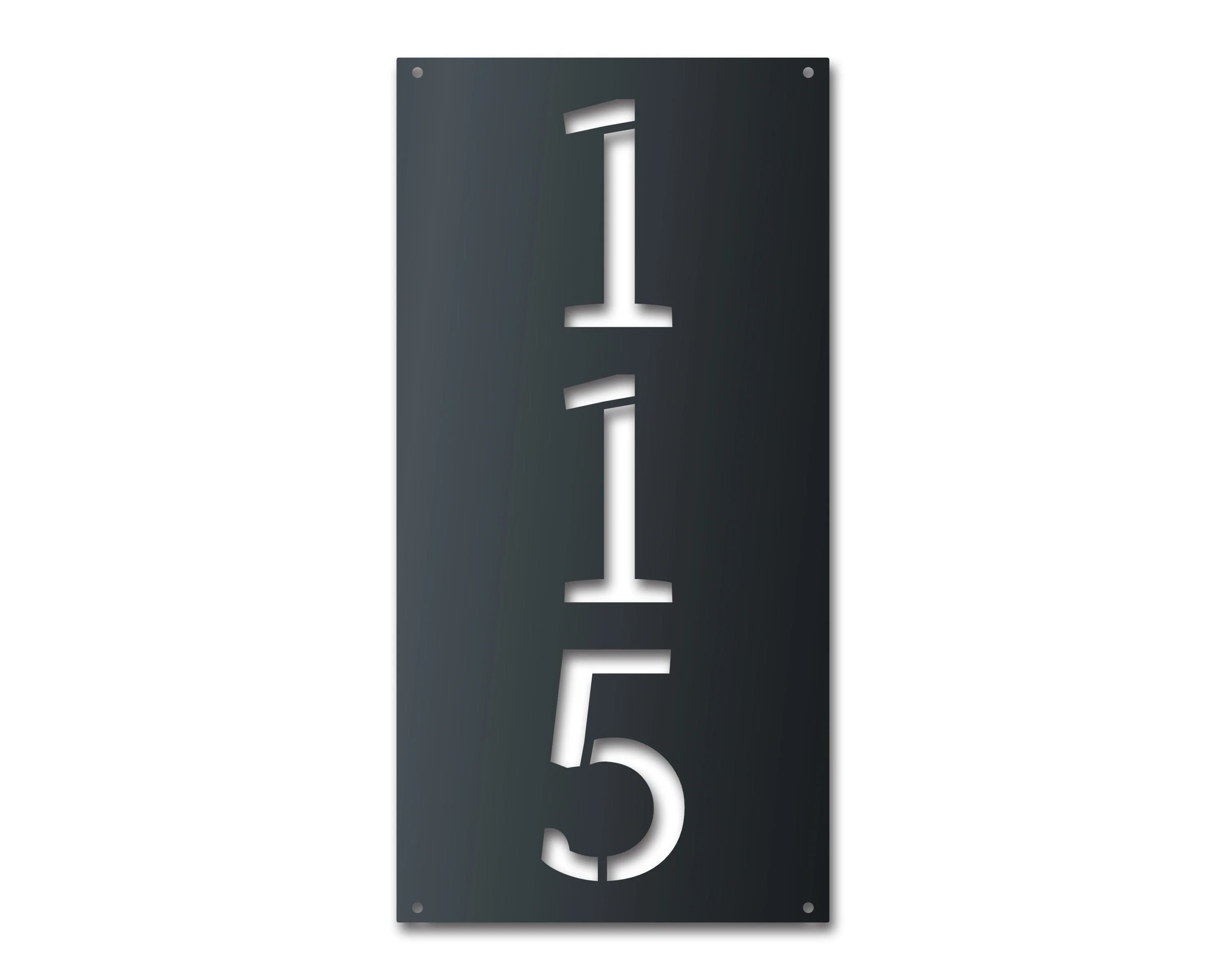 Custom Metal House Number Stencil Wall Art - Custom House Numbers Vertical Horizontal - 14 Color Options - Image 3