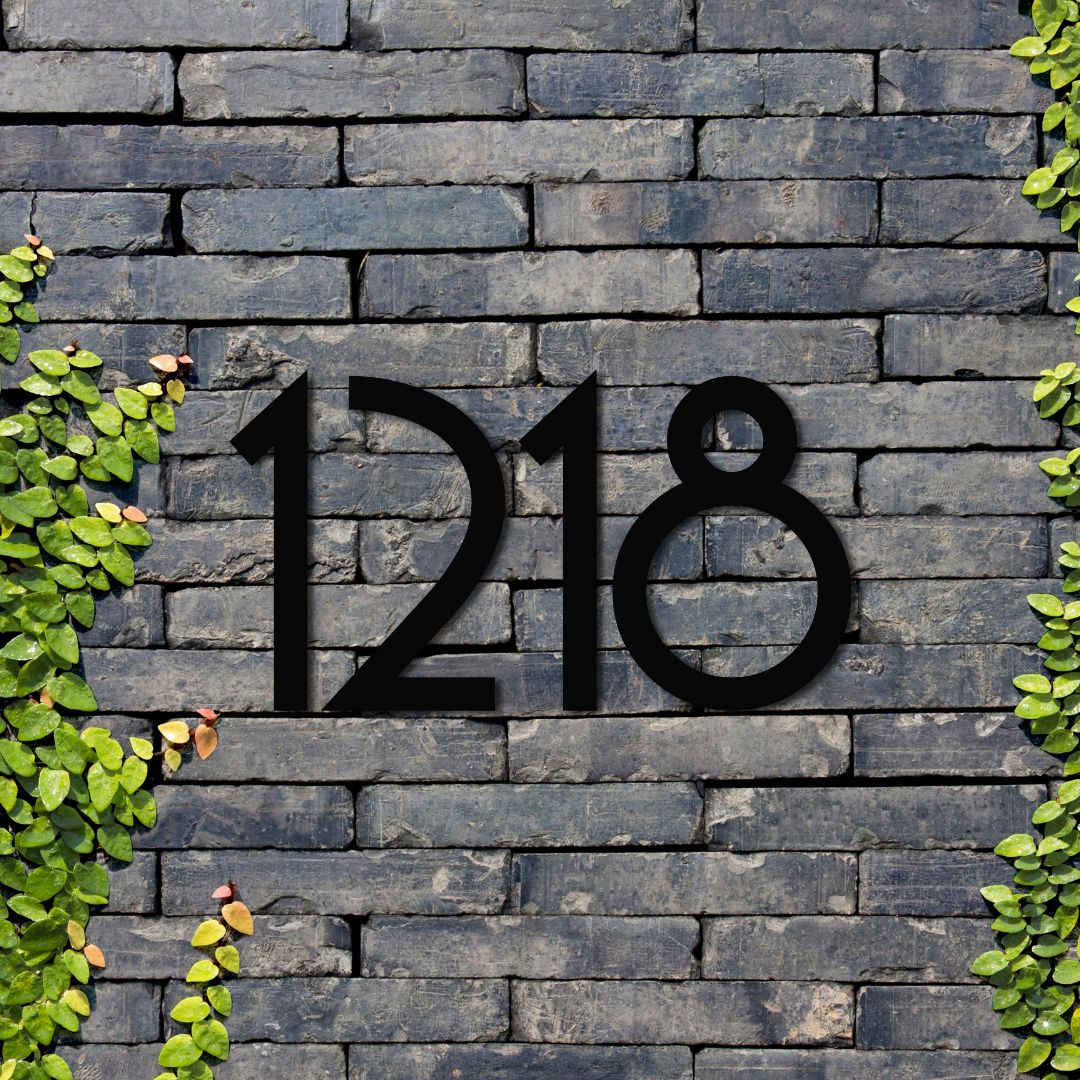 Custom Metal House Numbers - 14 Color Options - Image 2