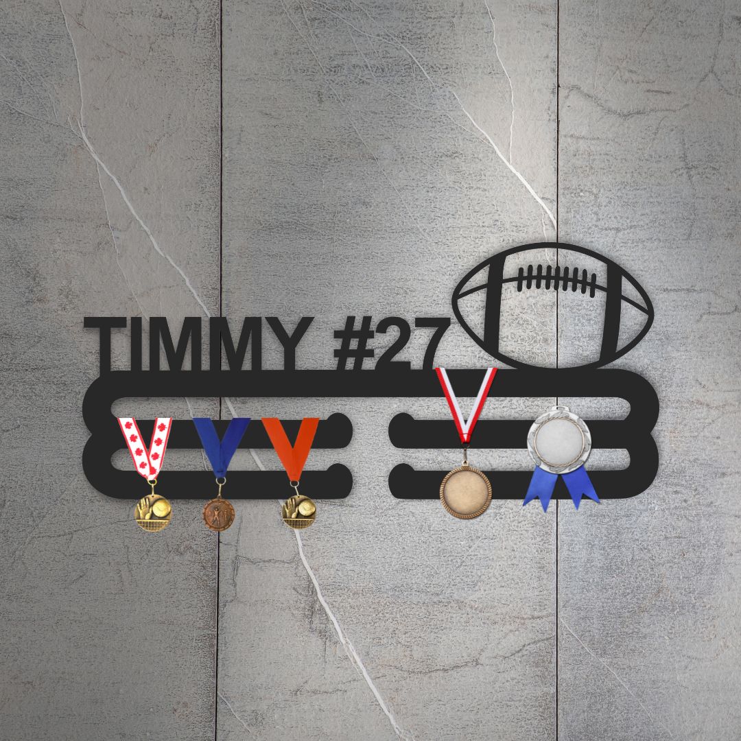 Custom Metal Sports Medal Wall Art - Custom Sports Sign - 14 Color Options - Image 2