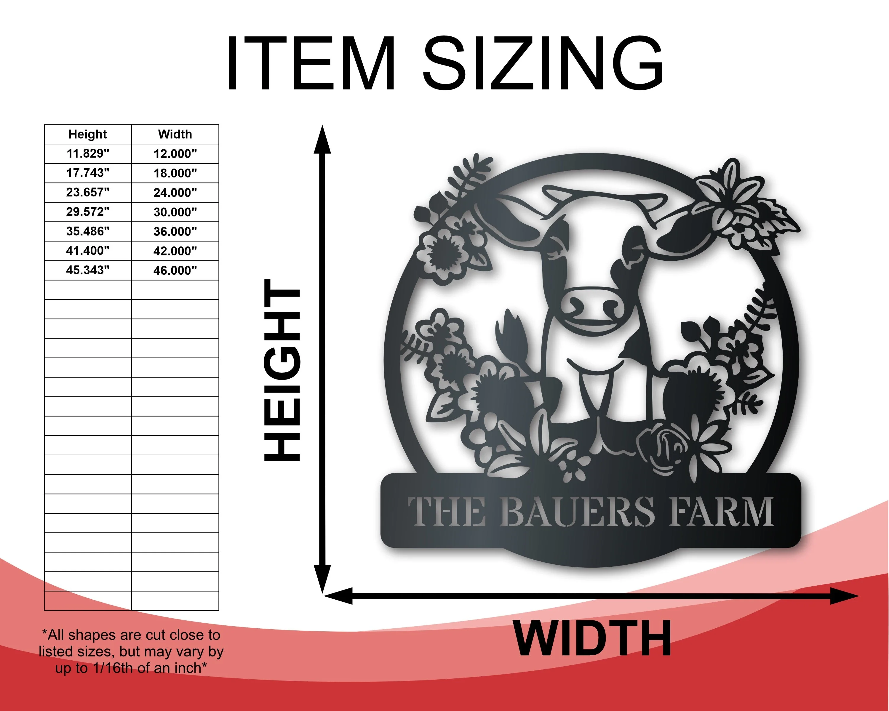 Custom Metal Spring Calf Wall Art | Indoor Outdoor | Up to 46" | Over 20 Color Options - Image 2
