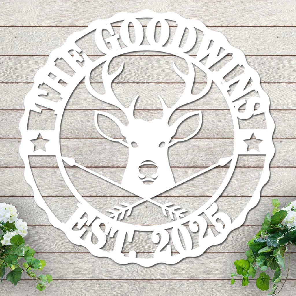 Custom Name and Est Date with Deer Design - Image 2