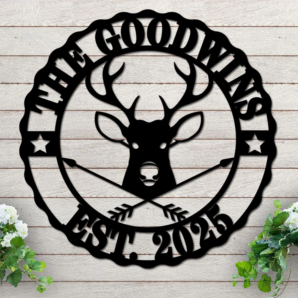 Custom Name and Est Date with Deer Design - Image 3