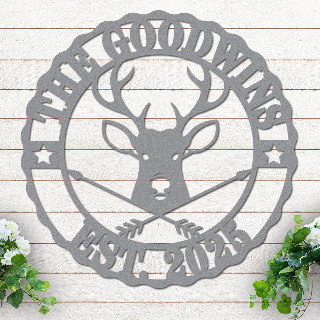 Custom Name and Est Date with Deer Design - Image 5