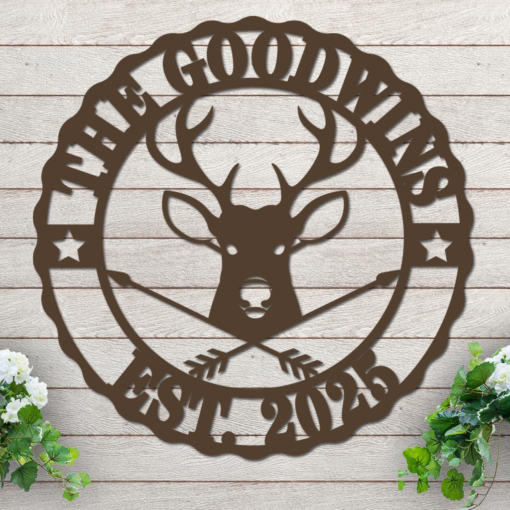 Custom Name and Est Date with Deer Design - Image 6