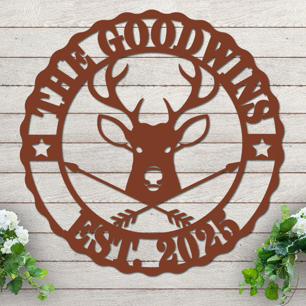 Custom Name and Est Date with Deer Design - Image 7