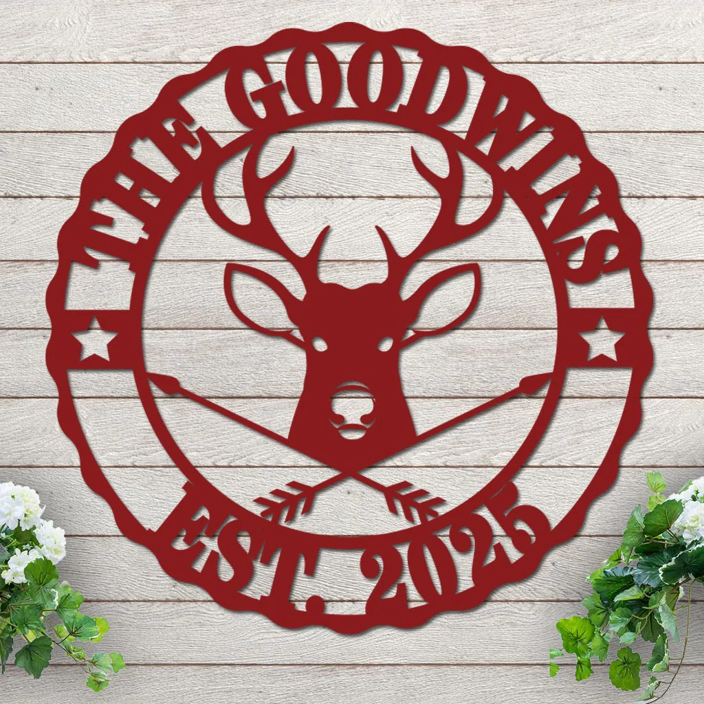Custom Name and Est Date with Deer Design - Image 8