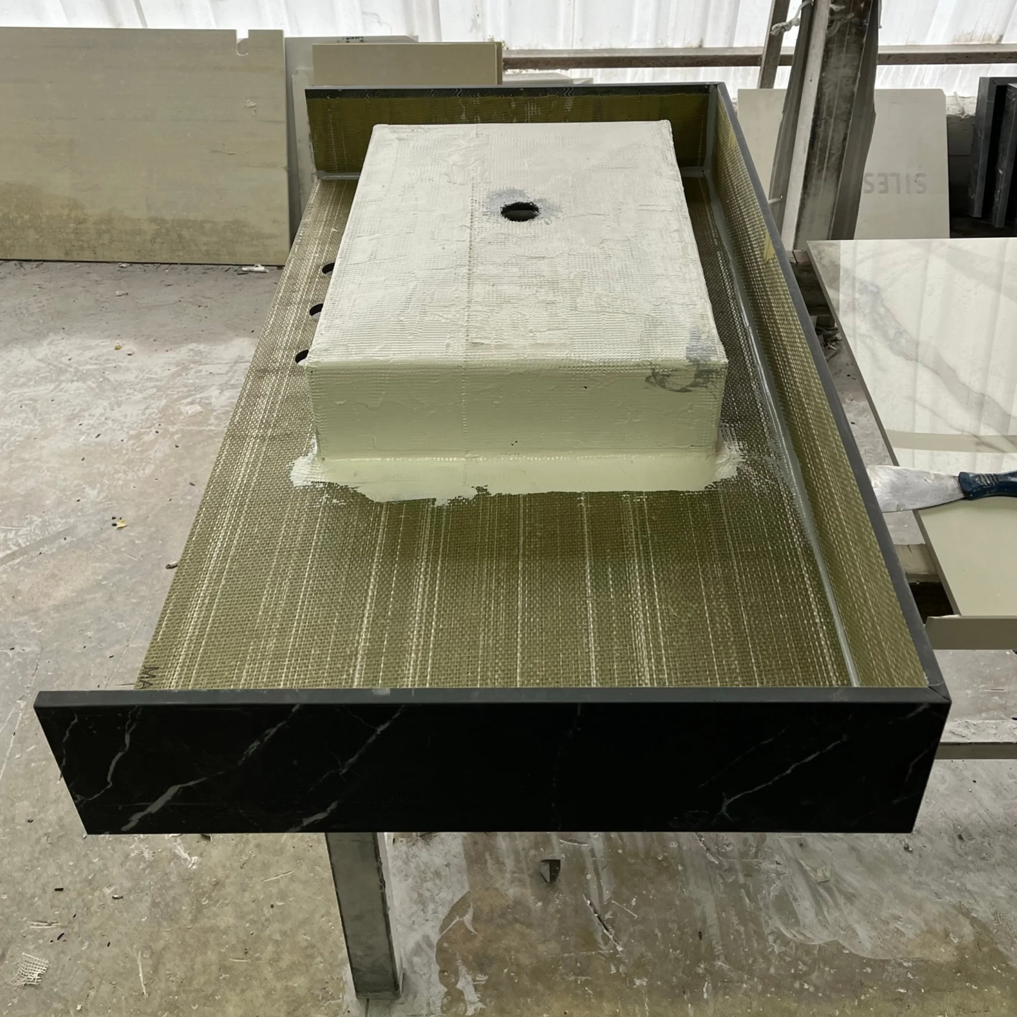 Custom Nero Marquina Bathroom Sink (ES-059) - Image 13