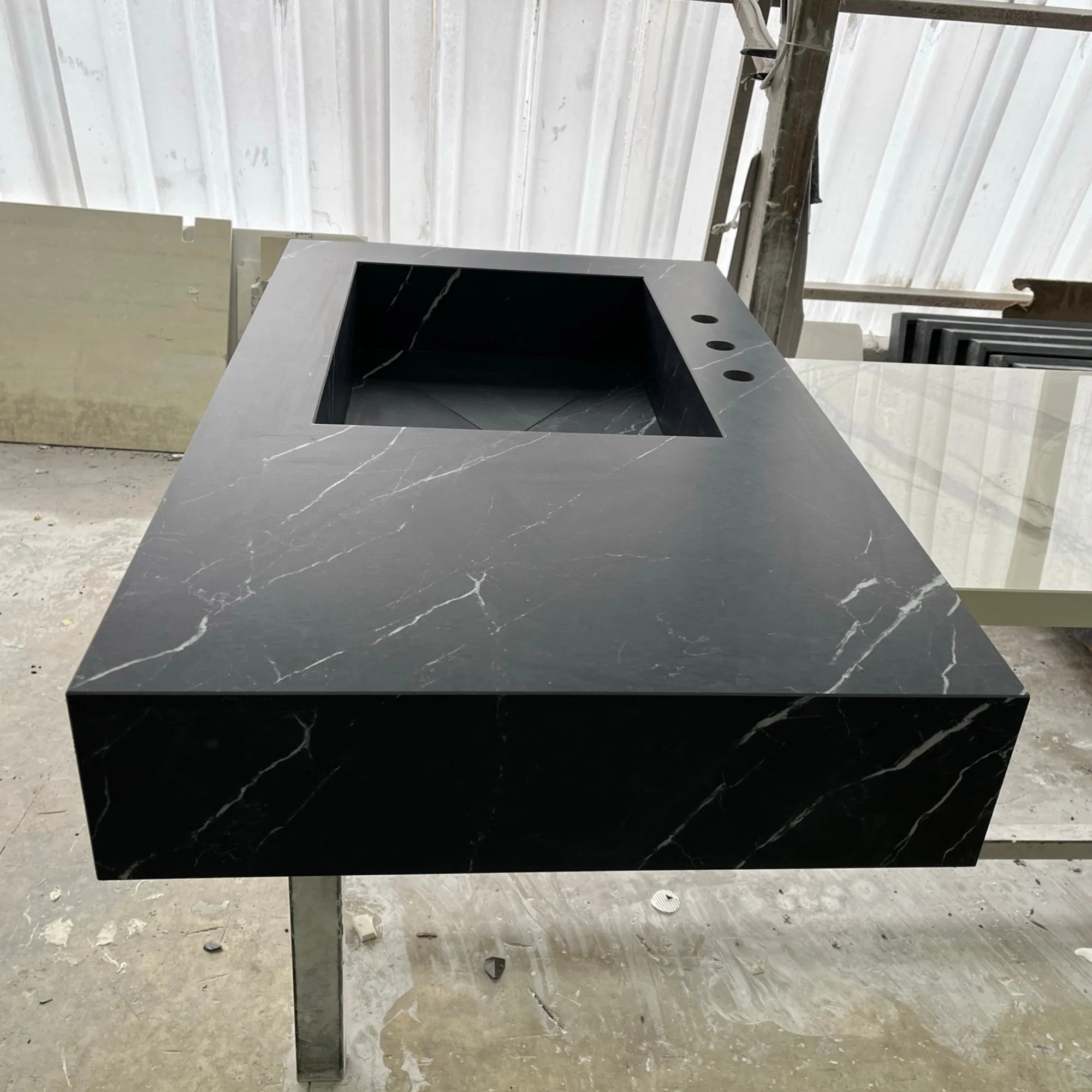 Custom Nero Marquina Bathroom Sink (ES-059) - Image 2