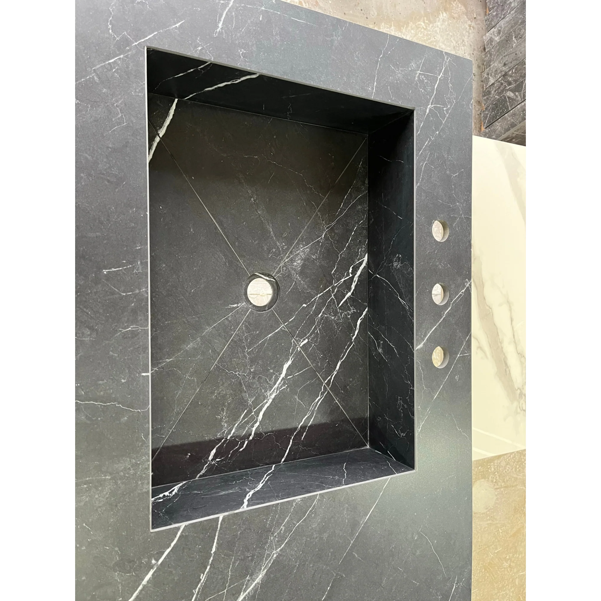 Custom Nero Marquina Bathroom Sink (ES-059) - Image 5