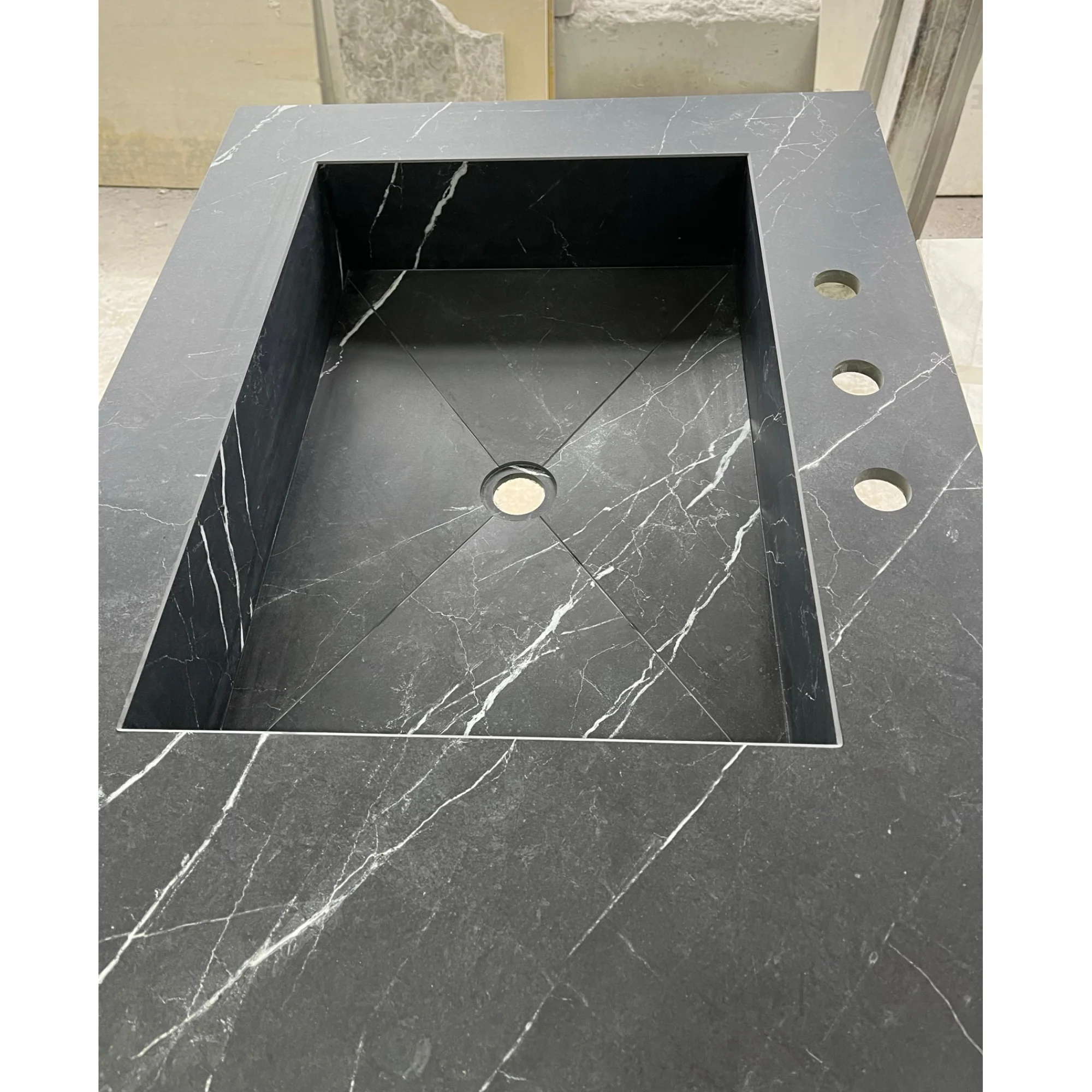 Custom Nero Marquina Bathroom Sink (ES-059) - Image 6
