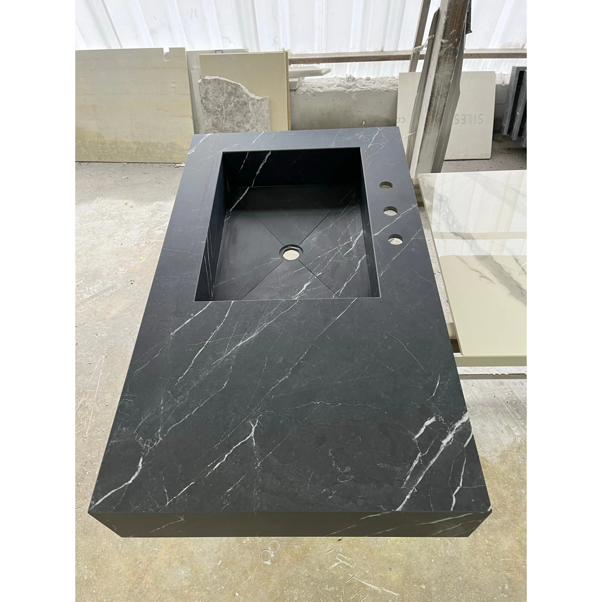 Custom Nero Marquina Bathroom Sink (ES-059) - Image 8