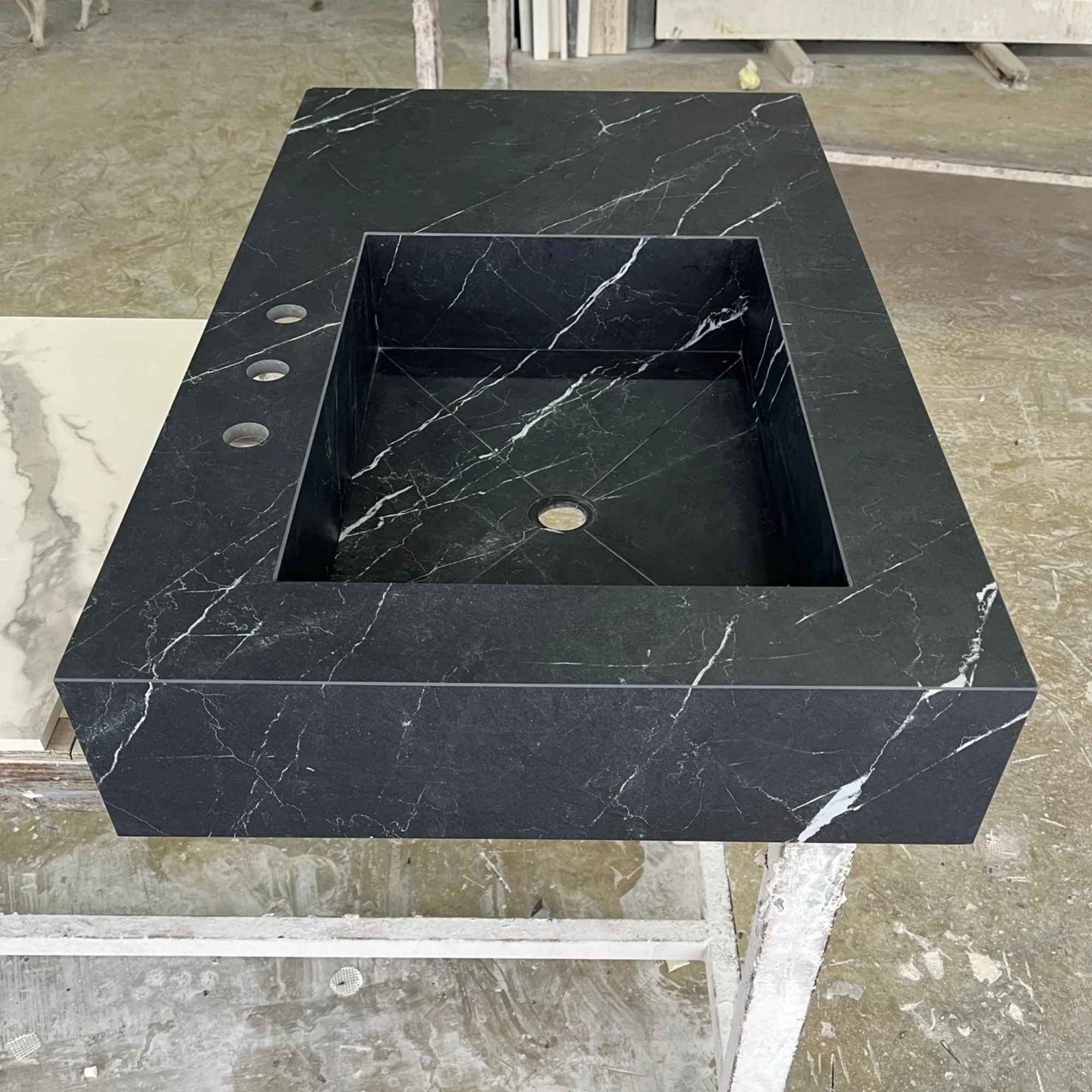 Custom Nero Marquina Bathroom Sink (ES-059) - Image 9
