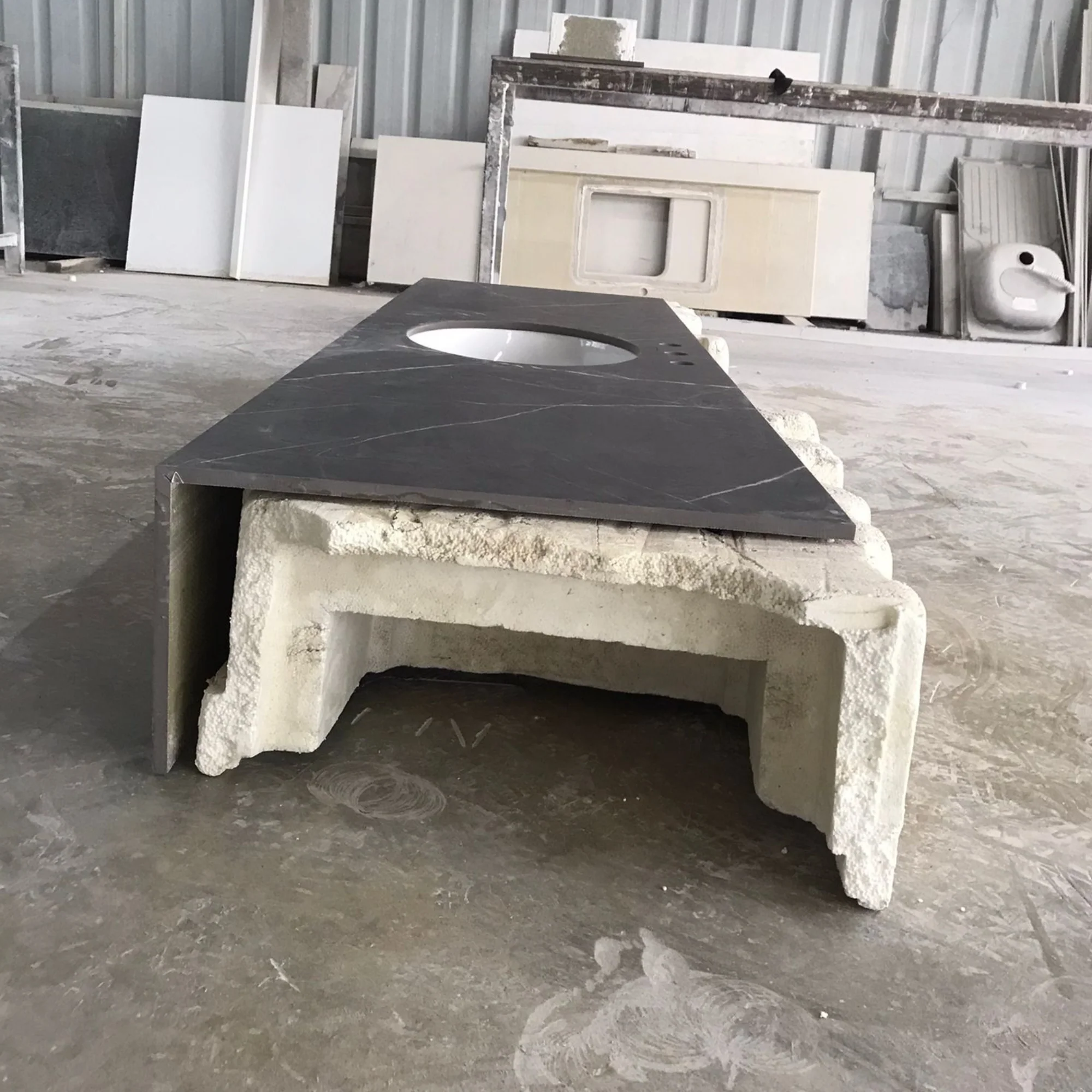 Custom Pietra Grey Matte Porcelain Sink (ES-113) - Image 5