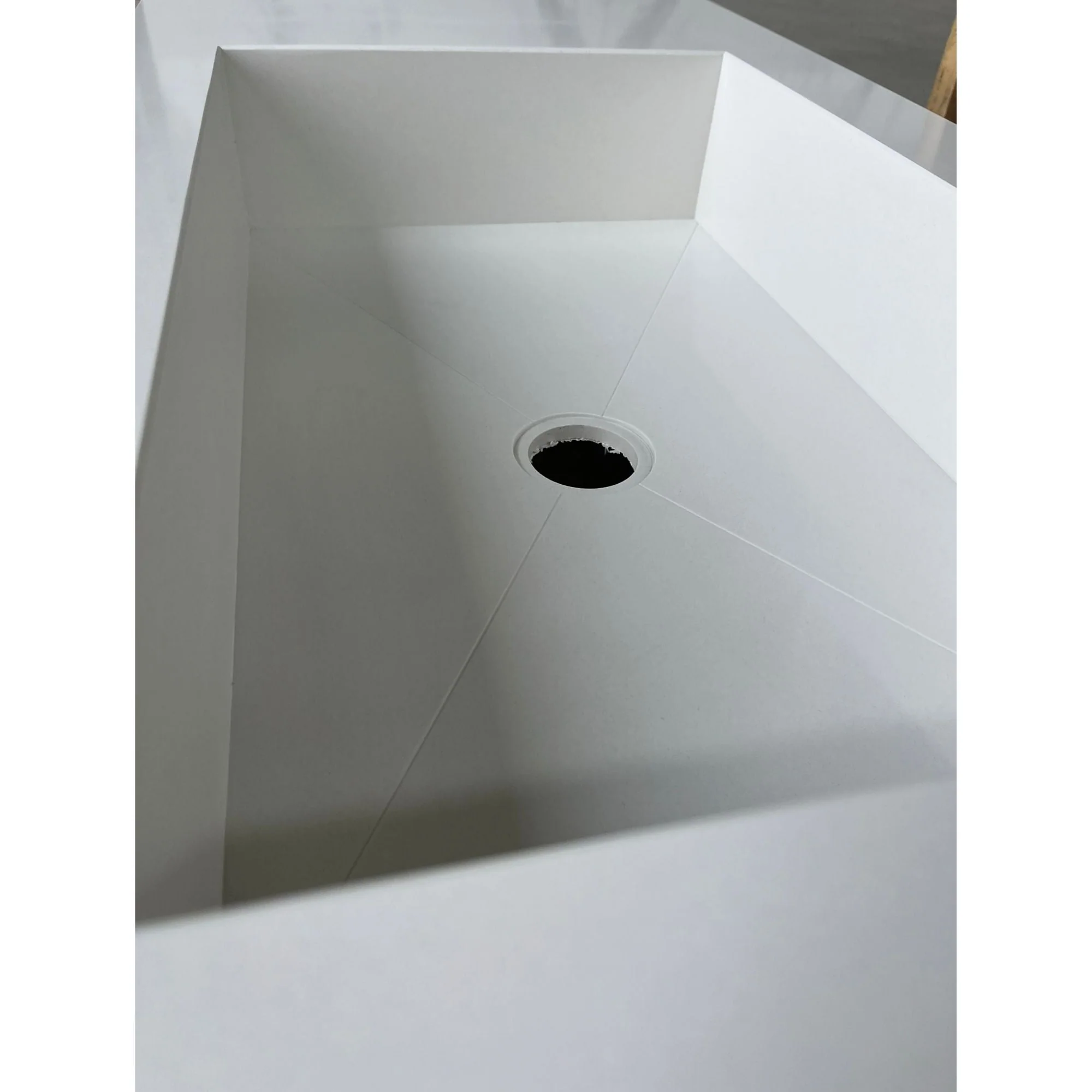 CUSTOM PURE WHITE QUARTZ SINK (QU-056) - Image 11