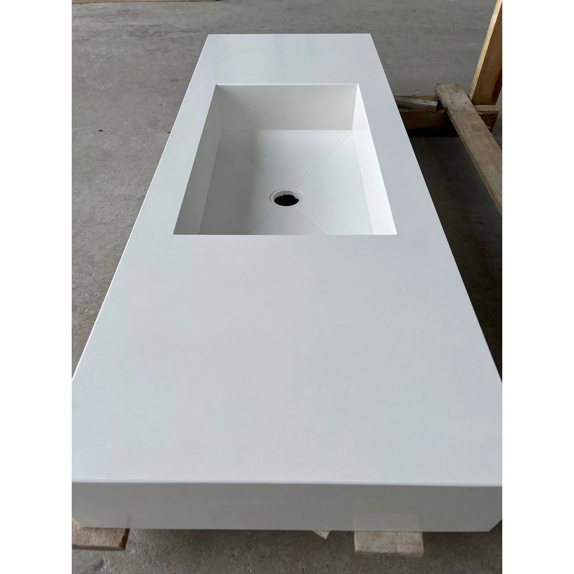 CUSTOM PURE WHITE QUARTZ SINK (QU-056) - Image 2