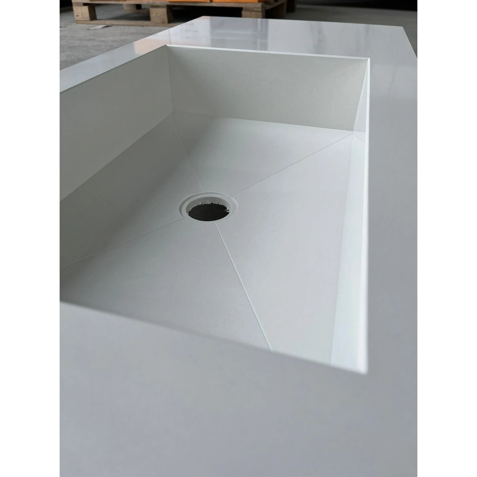 CUSTOM PURE WHITE QUARTZ SINK (QU-056) - Image 3