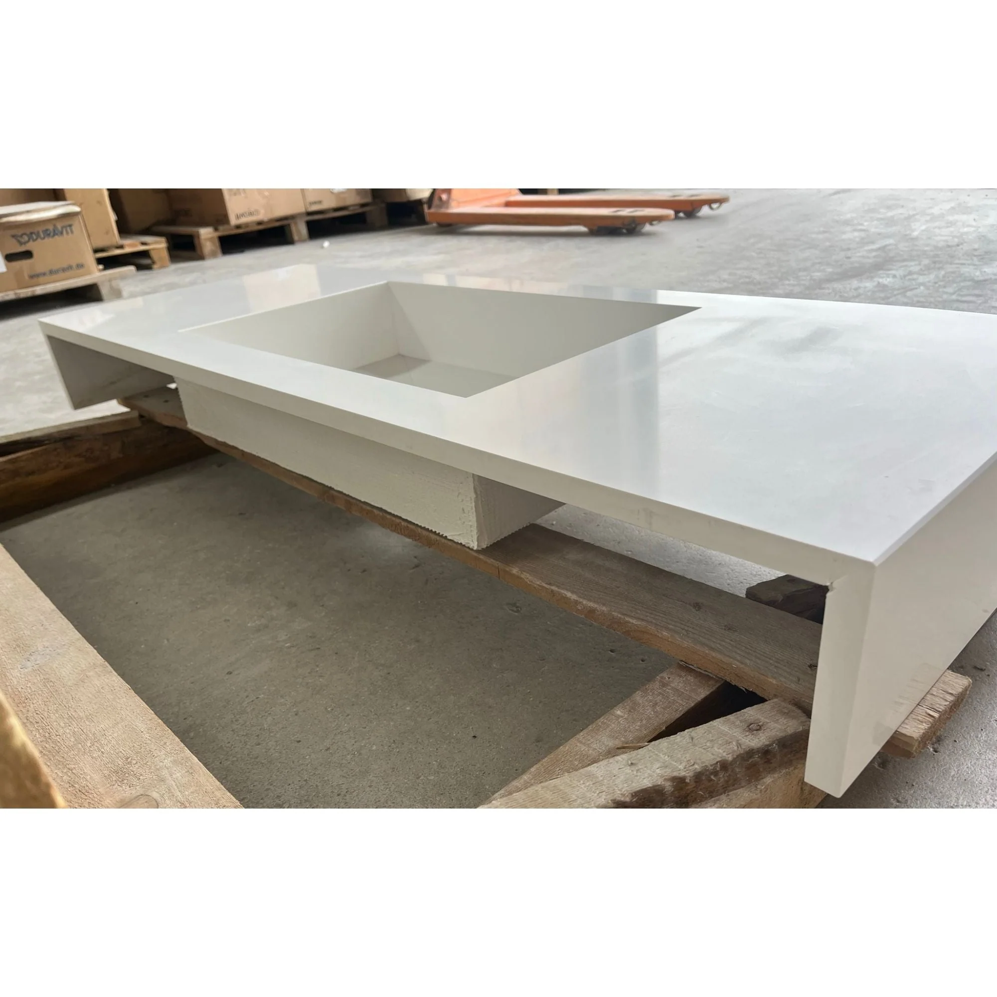 CUSTOM PURE WHITE QUARTZ SINK (QU-056) - Image 4