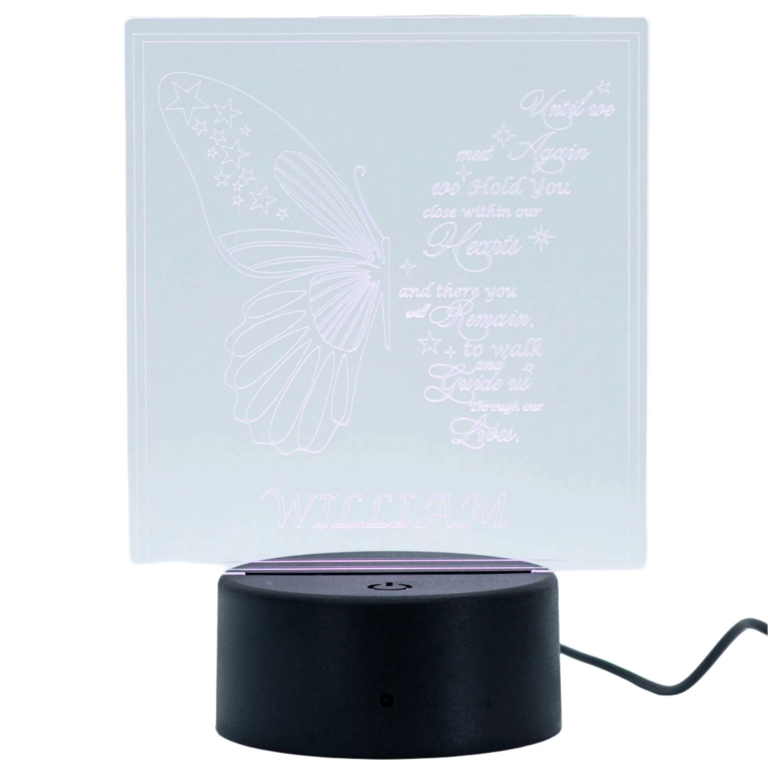 Customizable LED Lighted Memorial Plaque | Create Your Own | Glowing Creation - Image 2