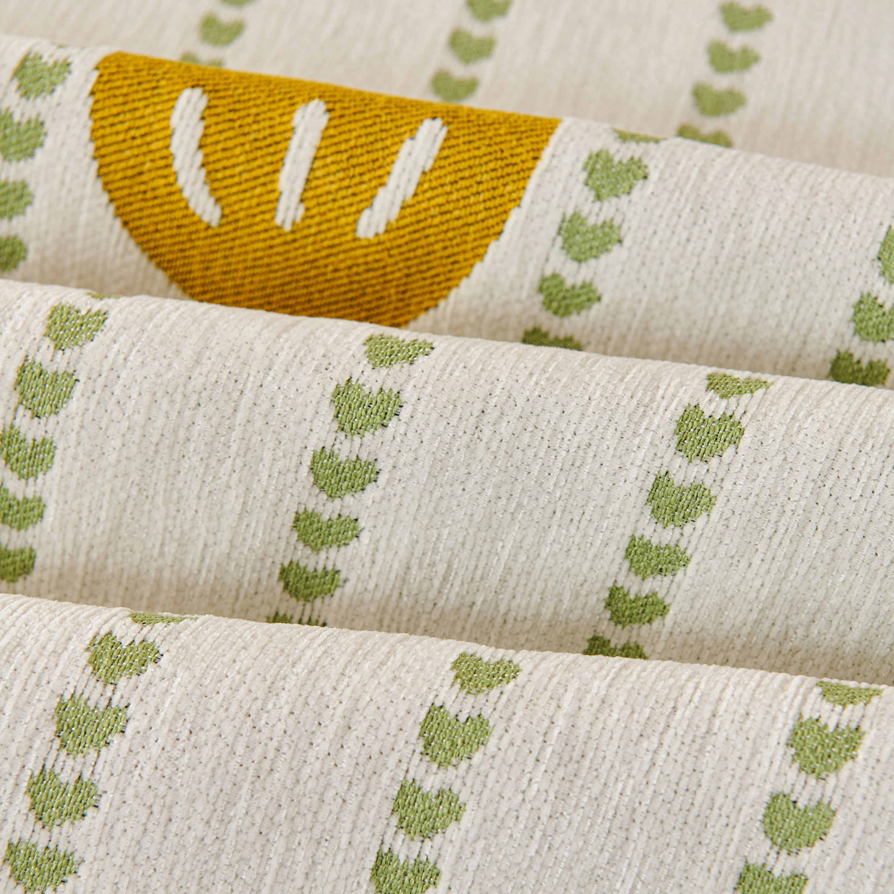 Cute Dotted Stripe Couch Protector, Non-Slip Washable Sofa Cover with Ruffled Skirt - Image 45