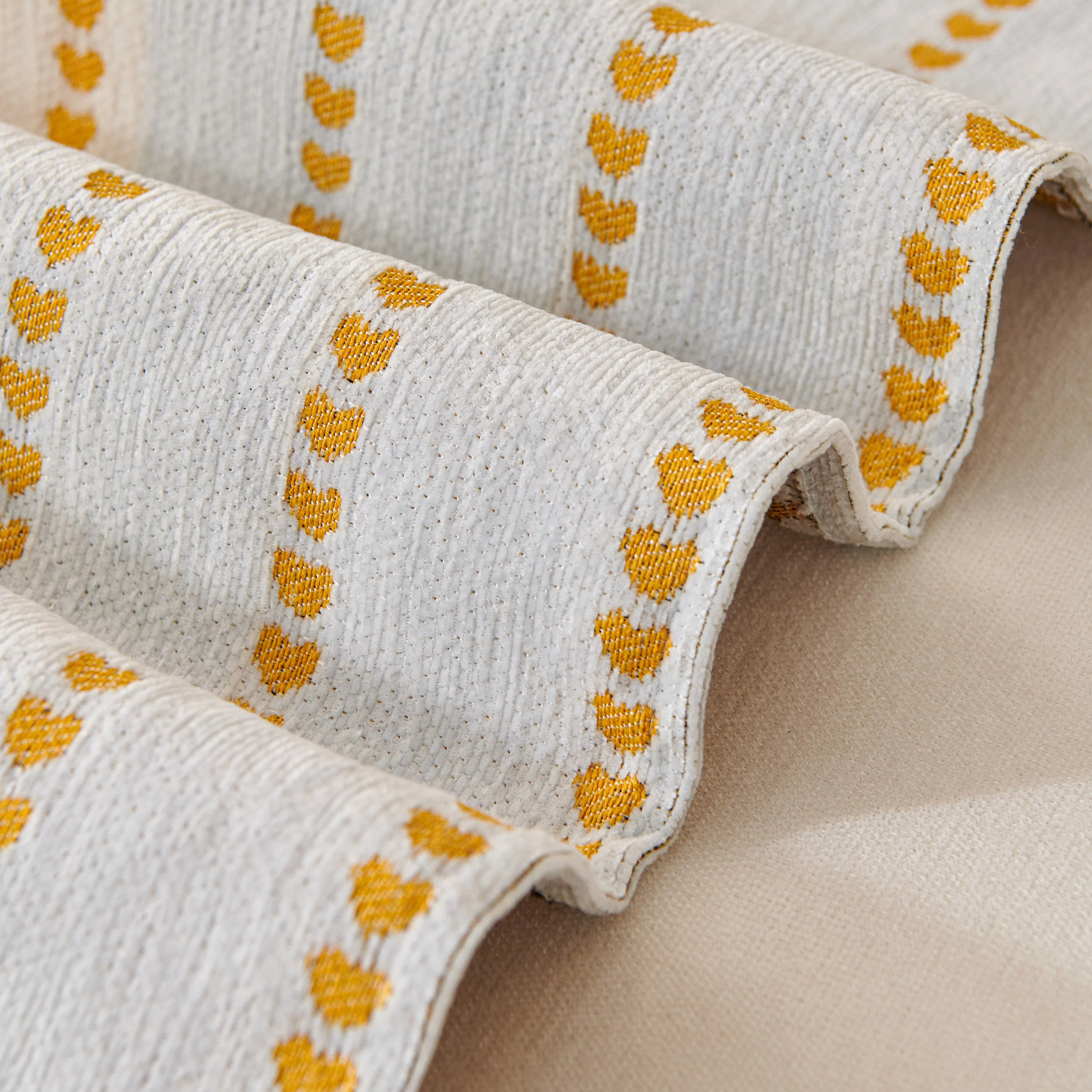 Cute Dotted Stripe Couch Protector, Non-Slip Washable Sofa Cover with Ruffled Skirt - Image 70