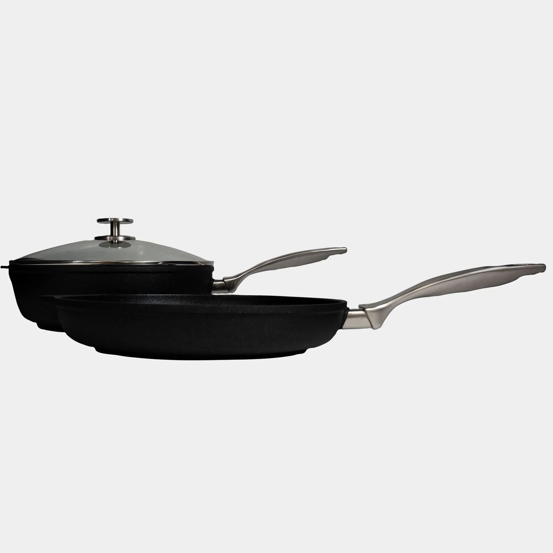 CXD DOU Ceramic Nonstick 3 Piece Set - 11" Fry and Saute Pan - Image 3
