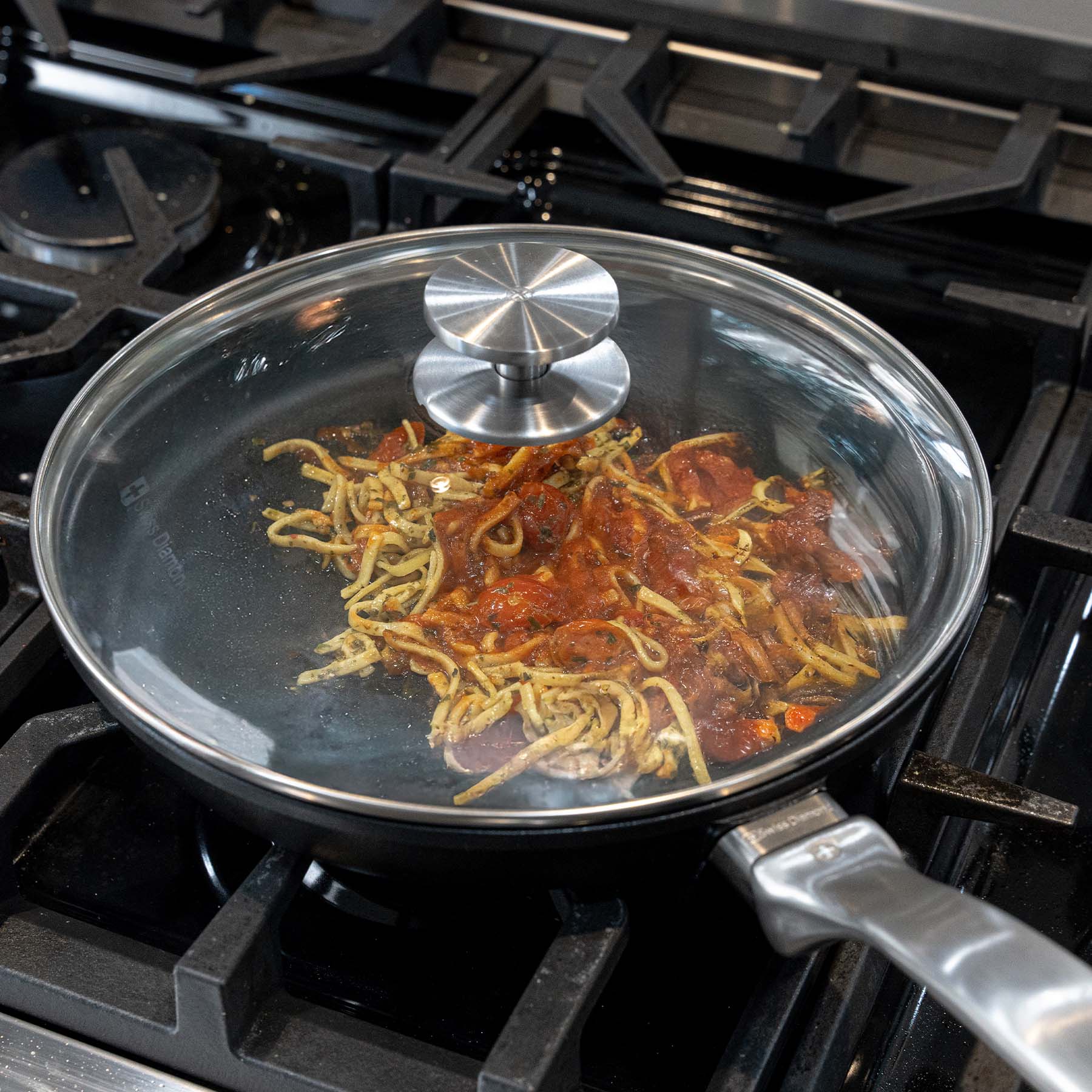 CXD DOU Ceramic Nonstick Fry Pan with Glass Lid - Image 12