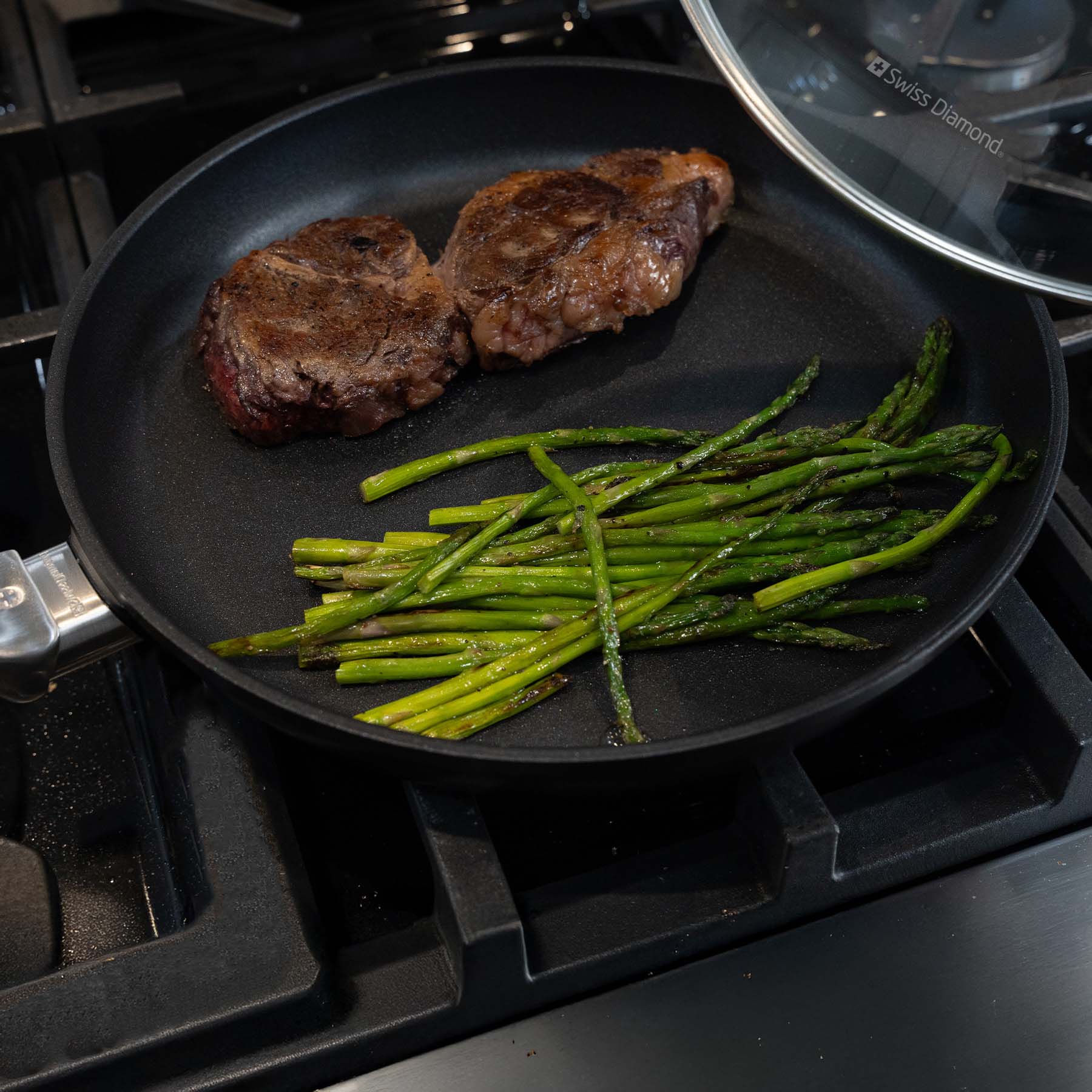 CXD DOU Ceramic Nonstick Fry Pan with Glass Lid - Image 16