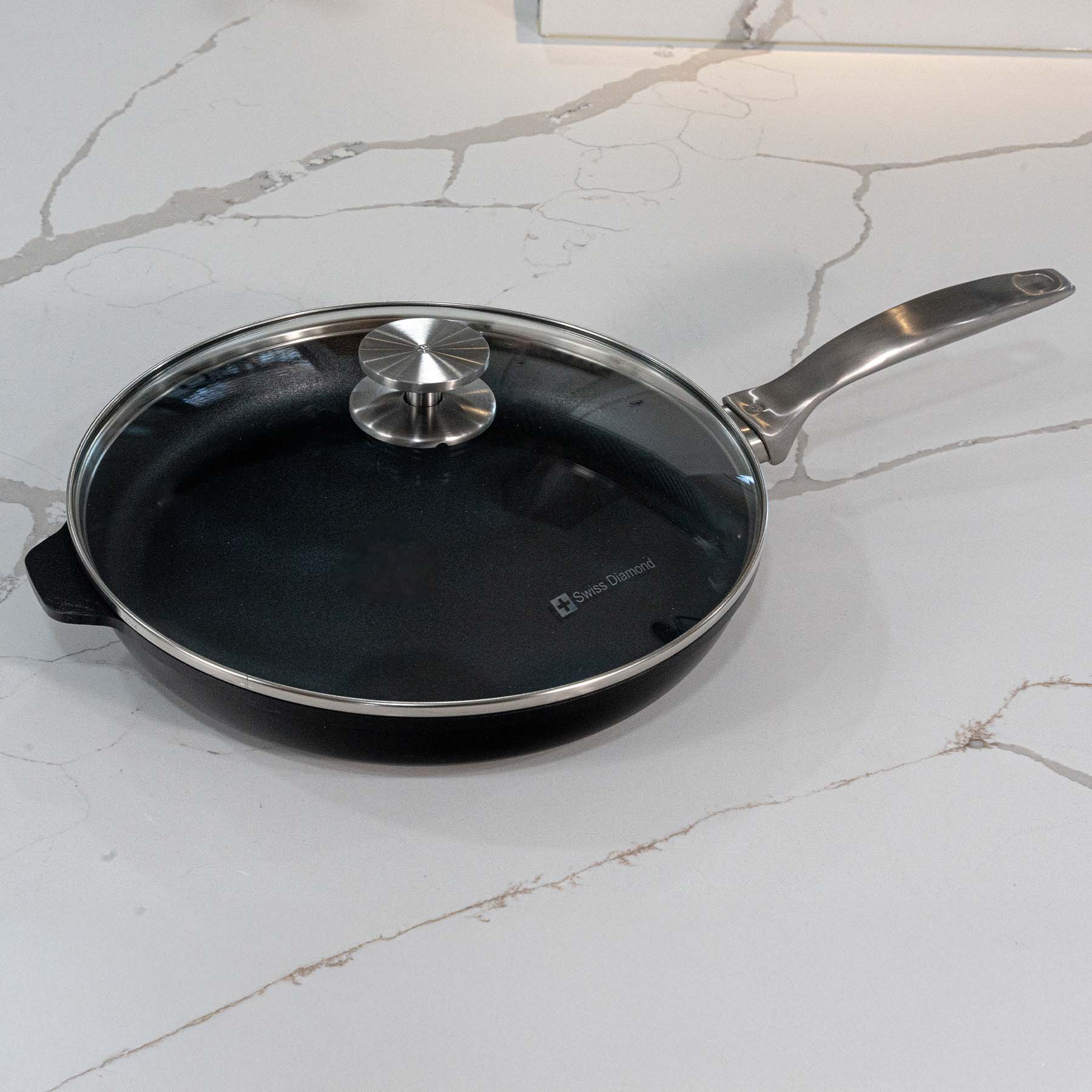 CXD DOU Ceramic Nonstick Fry Pan with Glass Lid - Image 17
