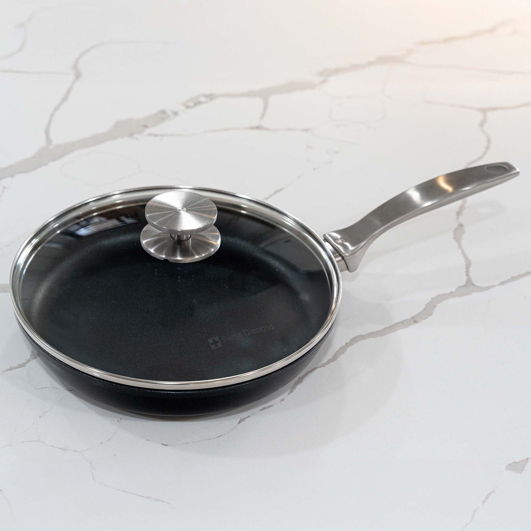 CXD DOU Ceramic Nonstick Fry Pan with Glass Lid - Image 9