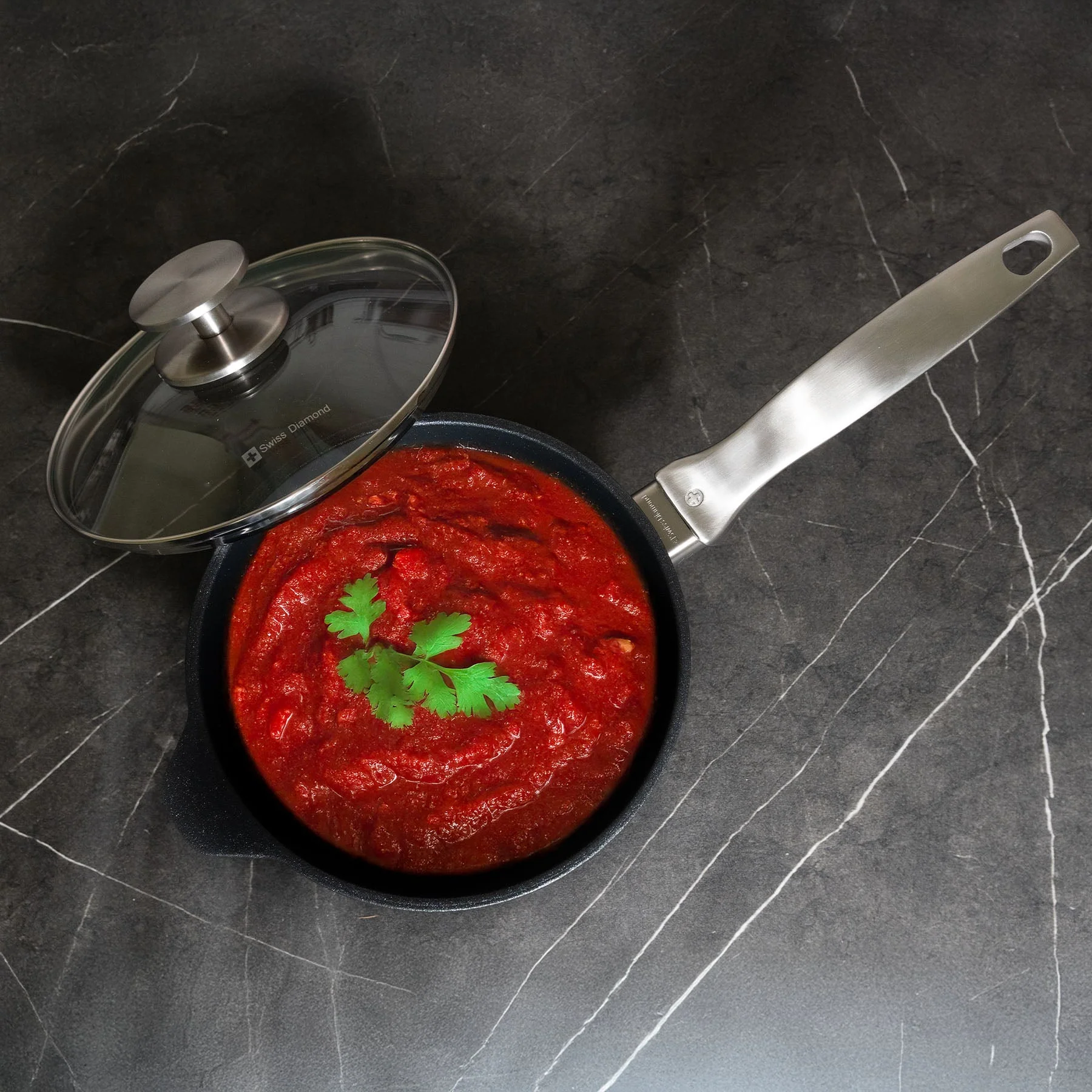 CXD DOU Ceramic Nonstick Saucepan with Glass Lid - Image 10