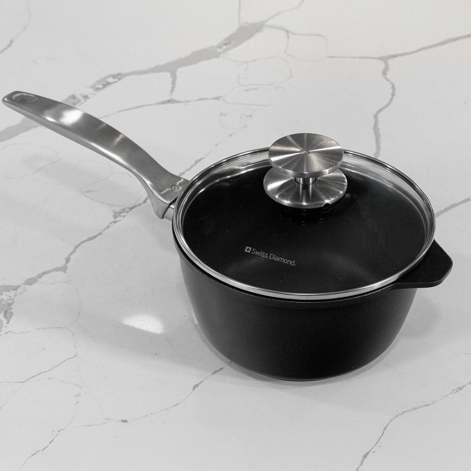 CXD DOU Ceramic Nonstick Saucepan with Glass Lid - Image 3