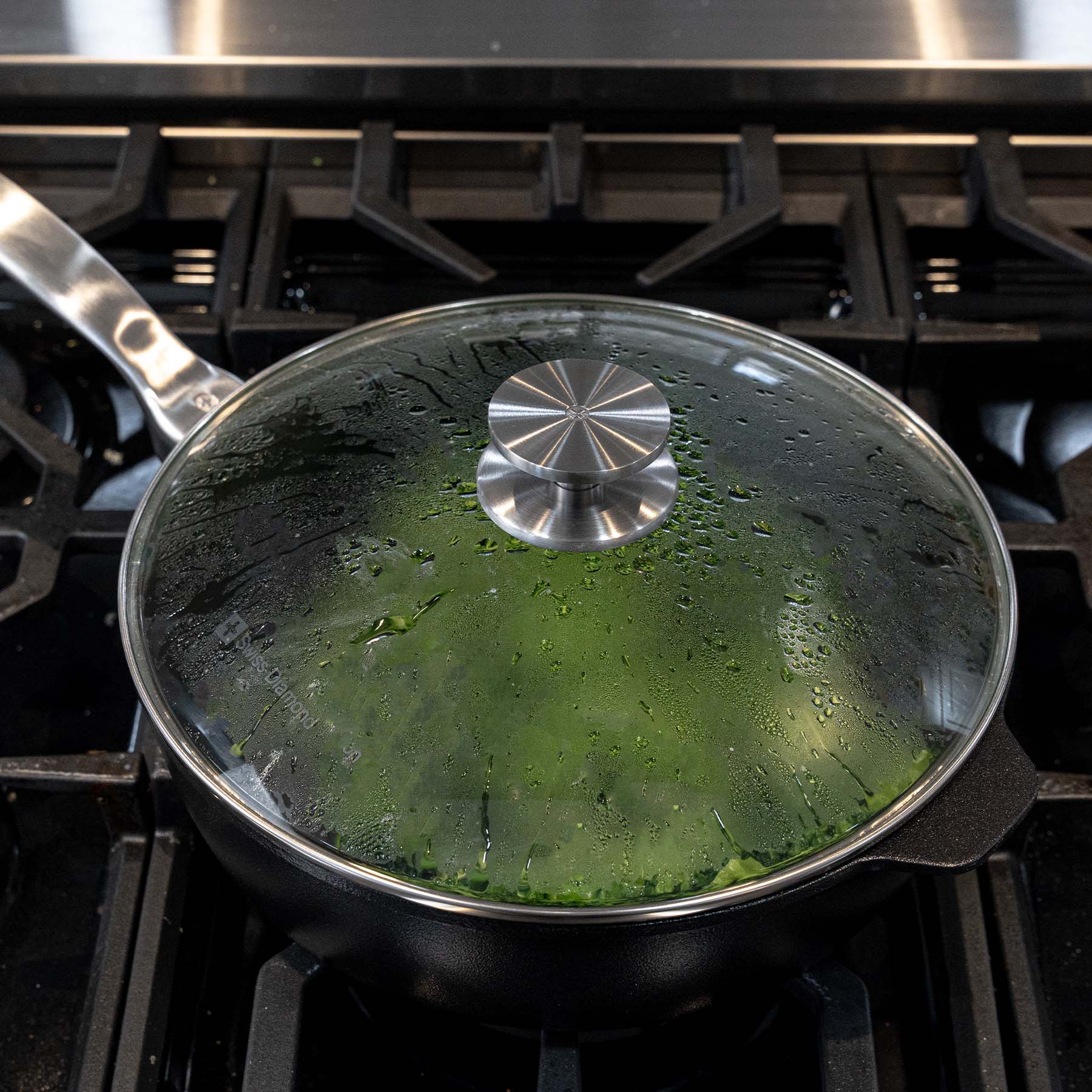 CXD DOU Ceramic Nonstick Saute Pan with Glass Lid - Image 10