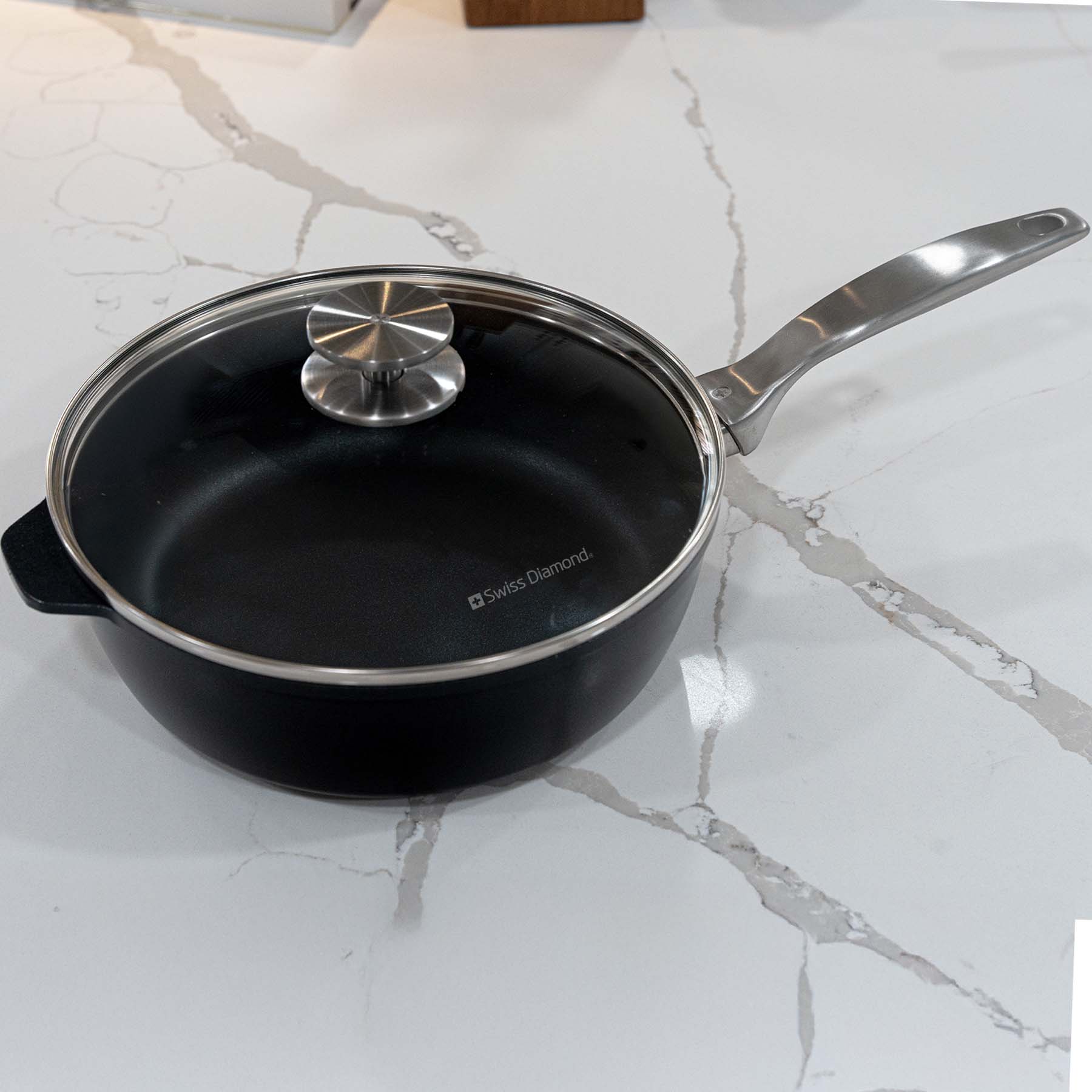 CXD DOU Ceramic Nonstick Saute Pan with Glass Lid - Image 13