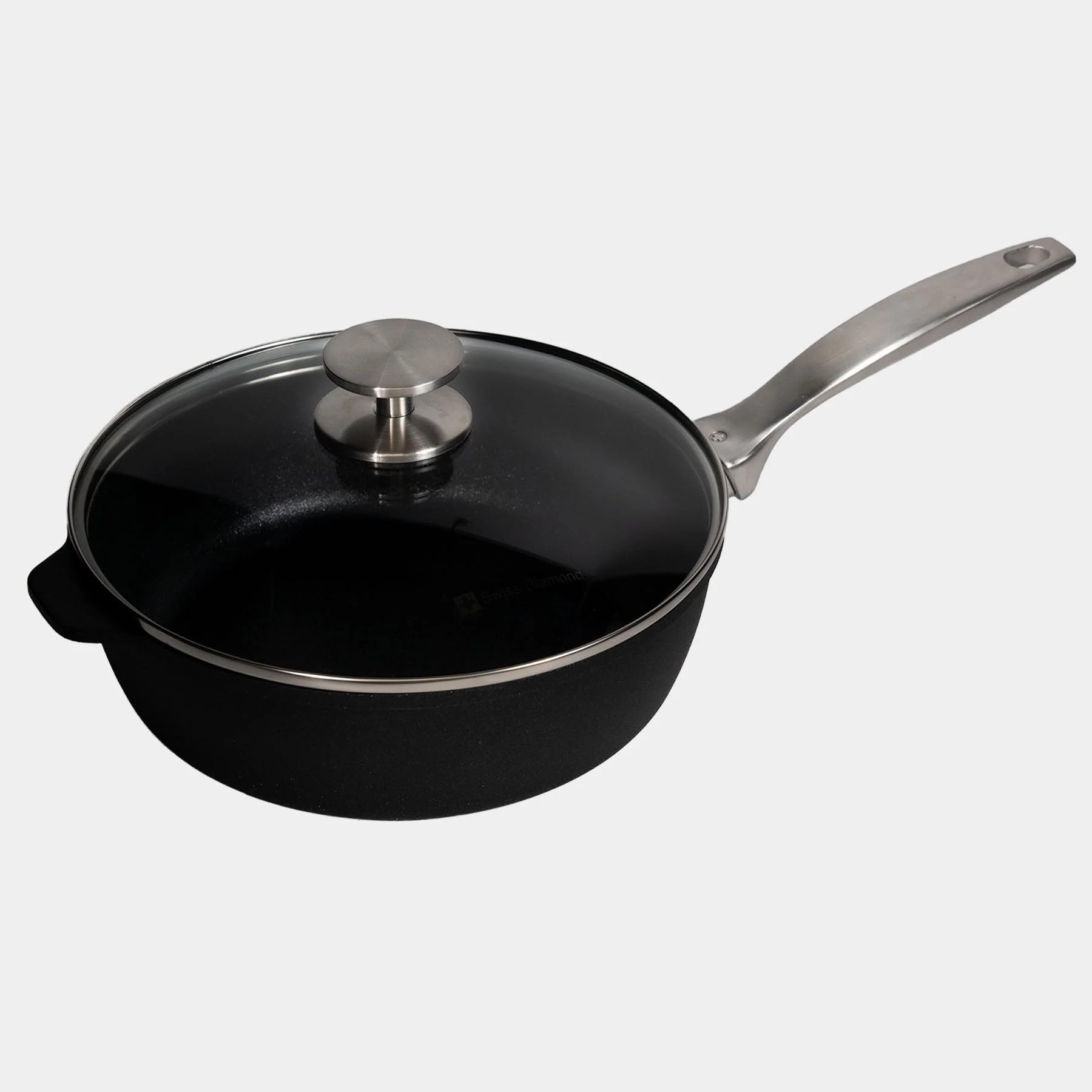 CXD DOU Ceramic Nonstick Saute Pan with Glass Lid - Image 2