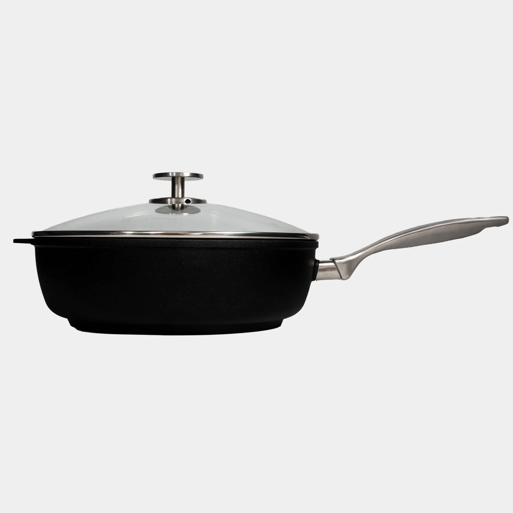 CXD DOU Ceramic Nonstick Saute Pan with Glass Lid - Image 4