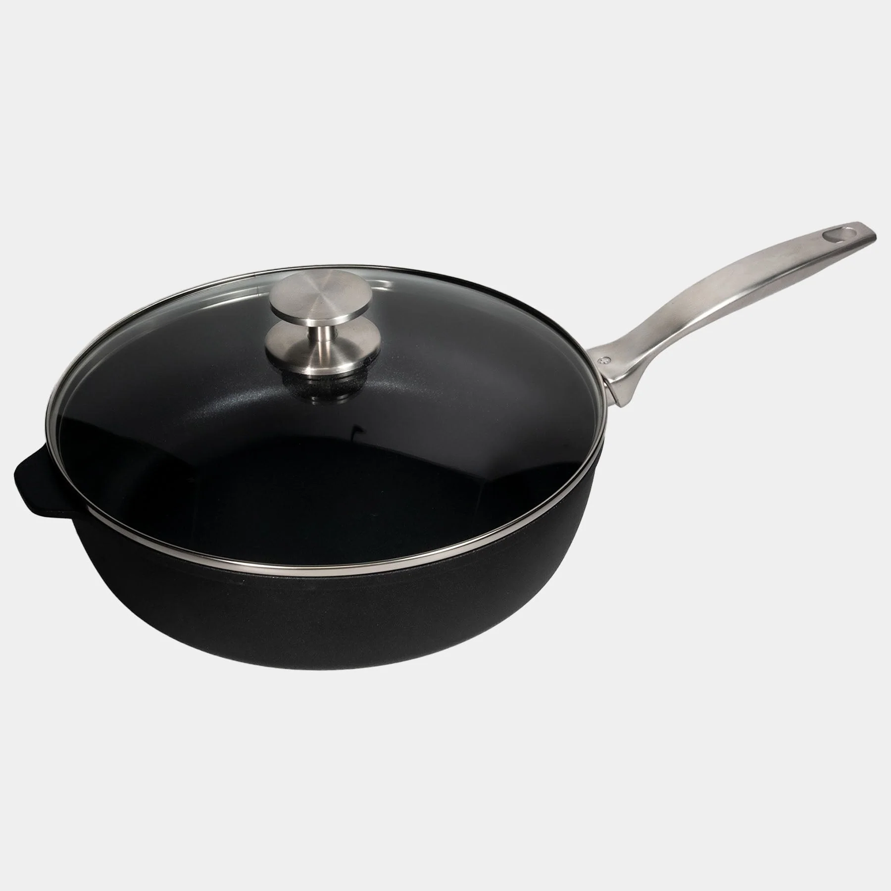 CXD DOU Ceramic Nonstick Saute Pan with Glass Lid - Image 5