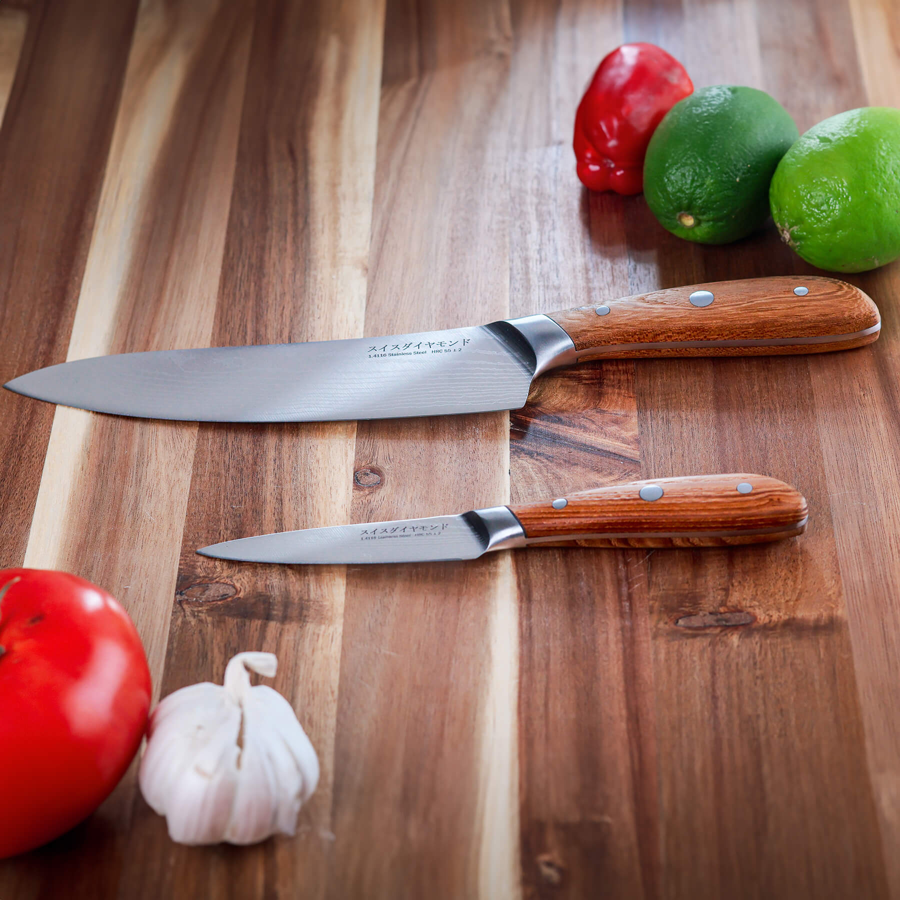 Damascus Chef Paring Set - Image 2