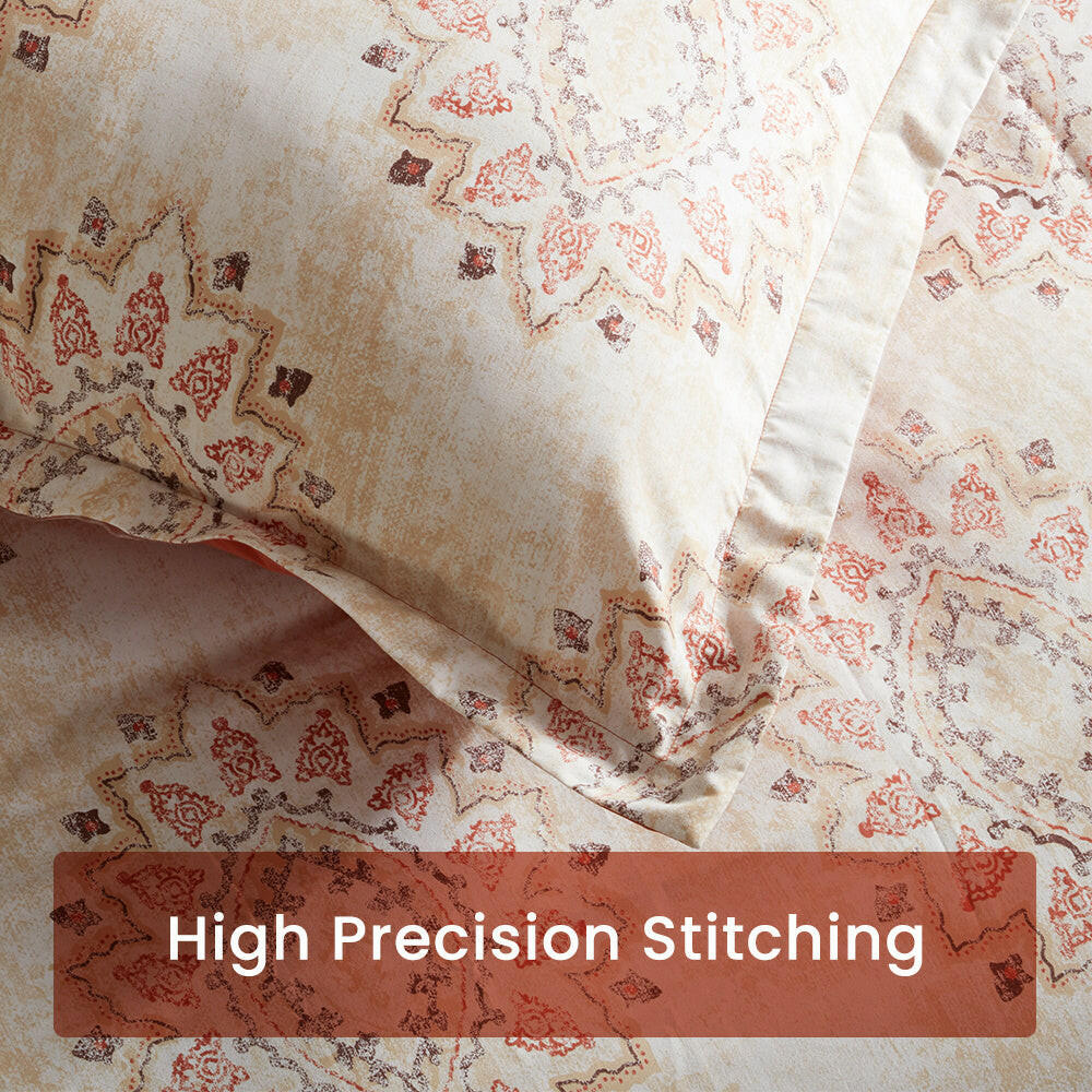 Damask Pattern Printed Duvet Cover Set - Image 6