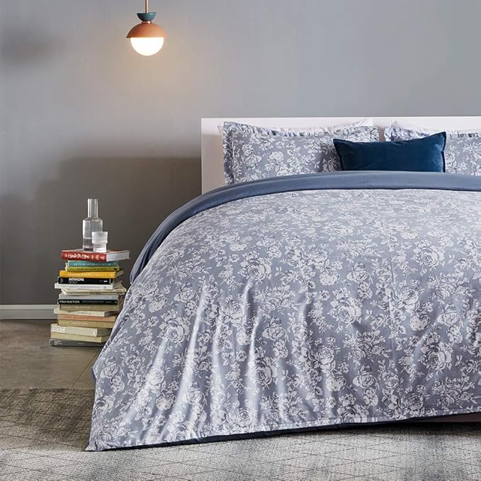 Damask Pattern Printed Duvet Cover Set - Image 8