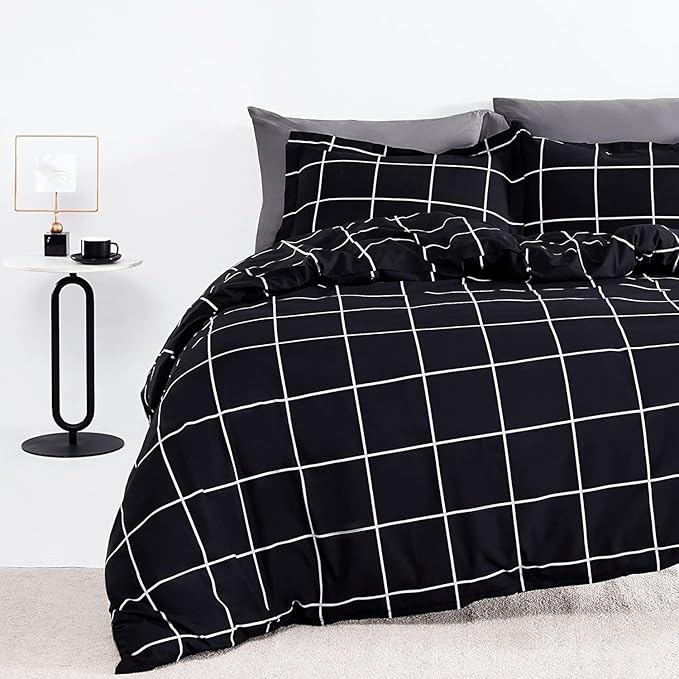 Damask Pattern Printed Duvet Cover Set - Image 9