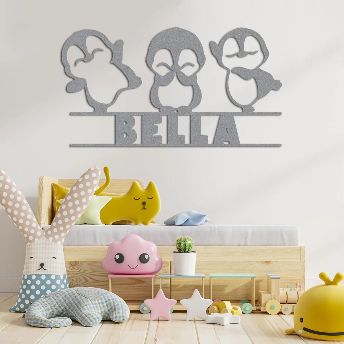 Dancing Baby Penguins w Name Sign - Image 3