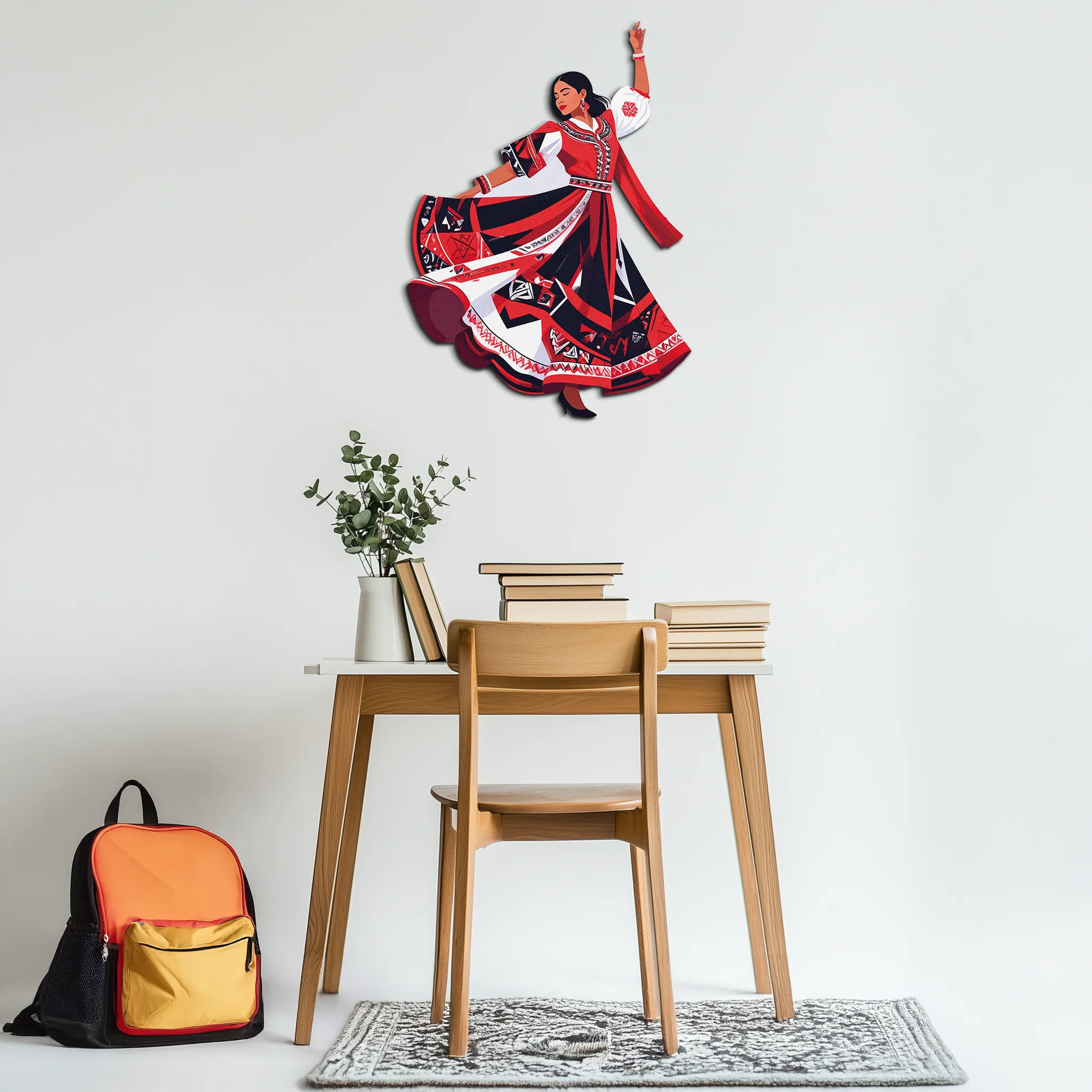 Dancing Woman Metal Wall Art – Bold & Cultural Decor-KAFUVM031 - Image 3